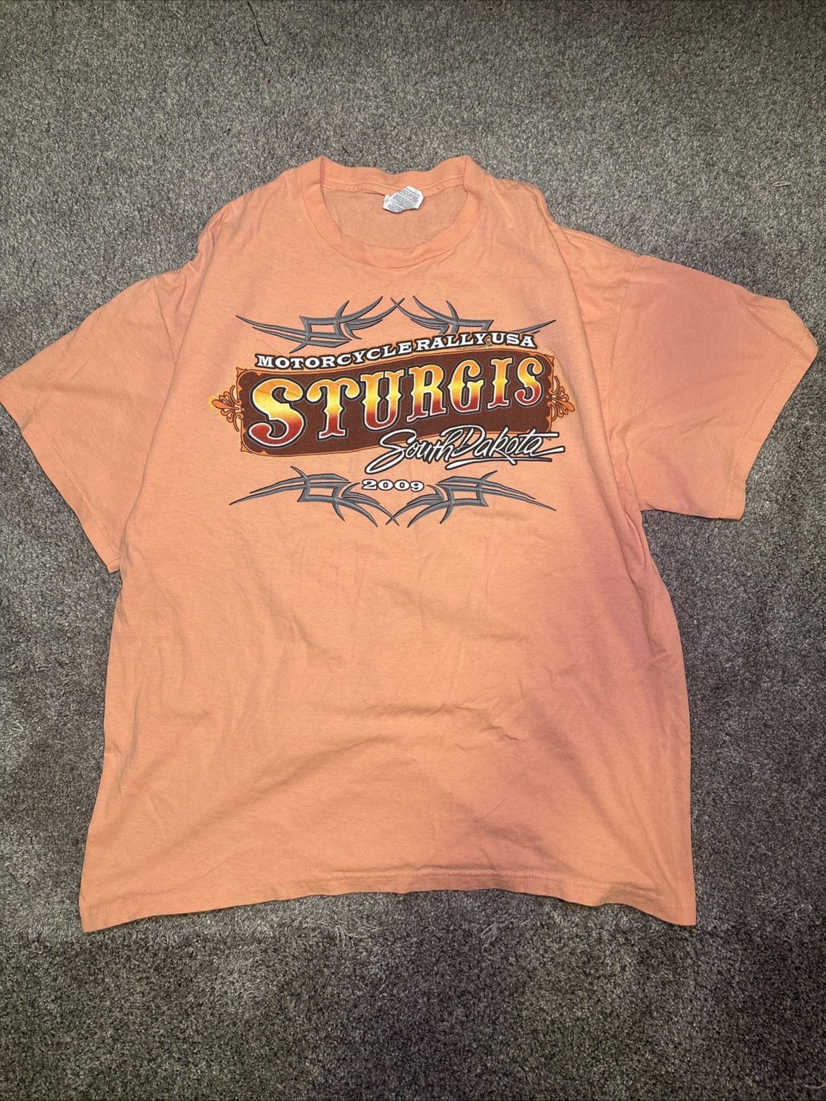 Delta × Vintage 2009 Sturgis Motorcycle Rally South Dakota T-Shirt XL Pink Size US XL / EU 56 / 4 - 1 Thumbnail