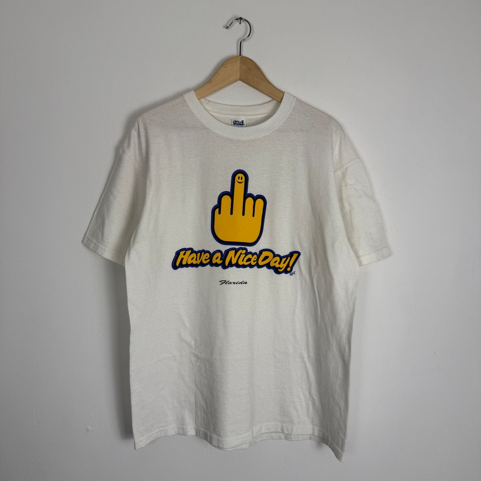 Vintage Vintage Middle Finger T-Shirt 2XL Y2K Spencer