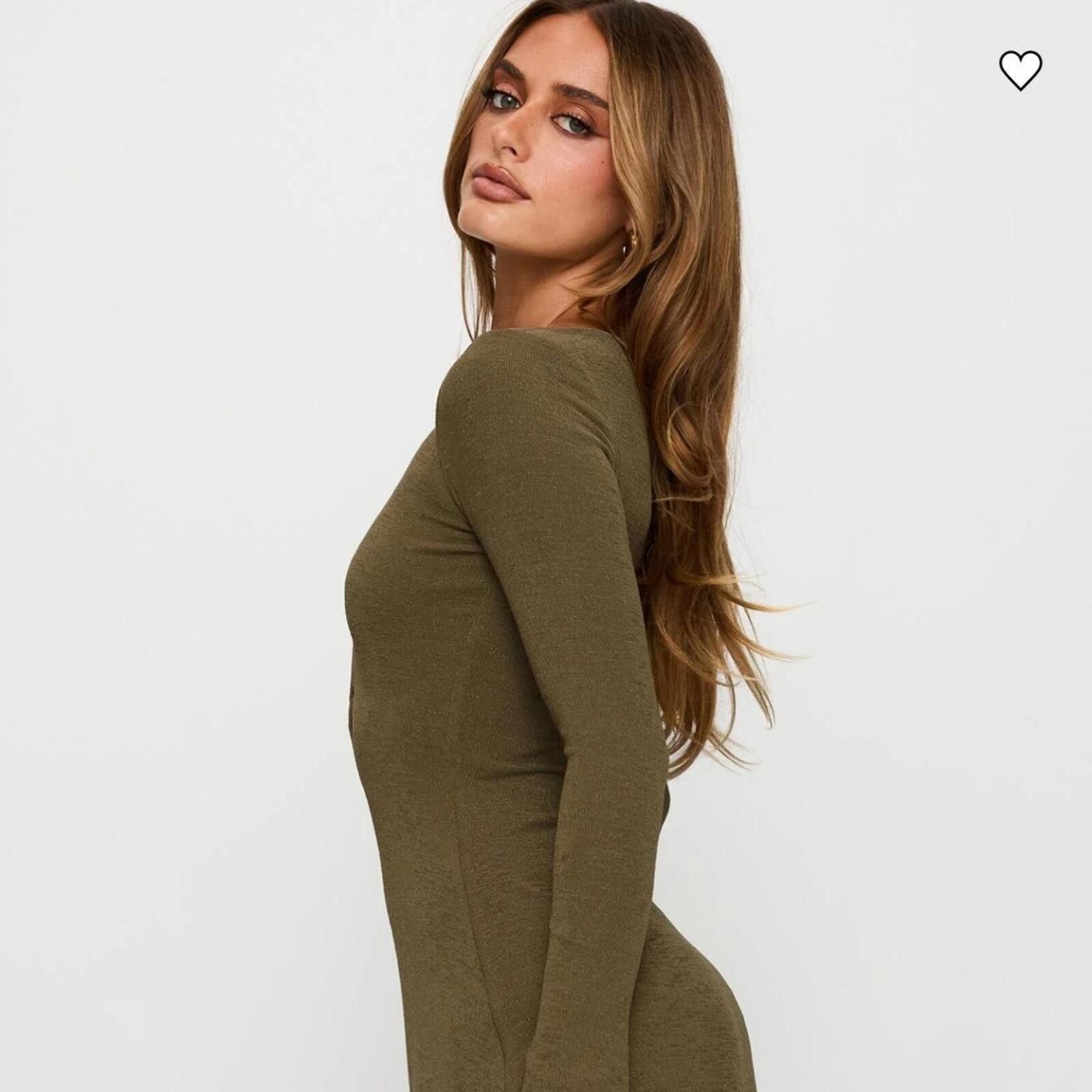 Other Princess Polly Dejonge Ring Mini Dress Olive Size XS / US 0-2 / IT 36-38 - 4 Thumbnail