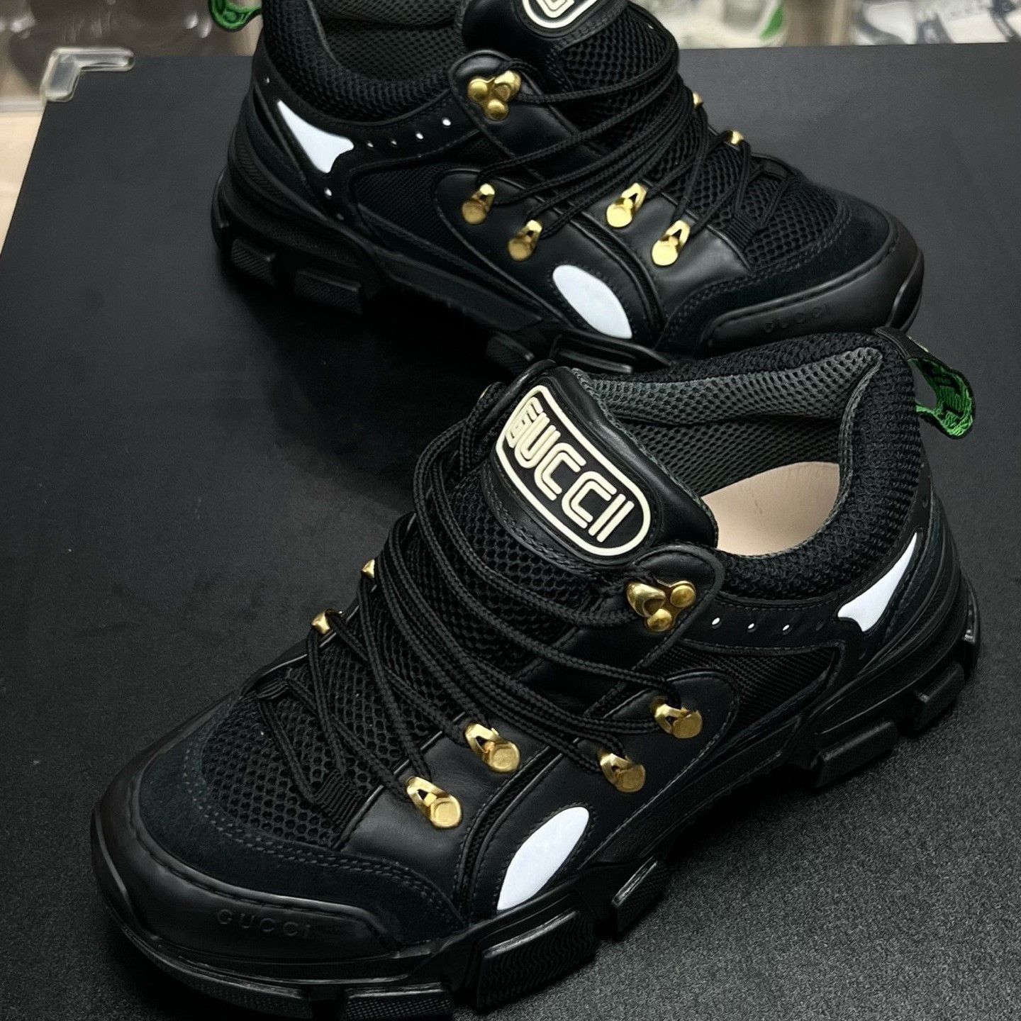 Gucci Gucci Black Shoes Low Top High Top Size US 7.5 / EU 40-41 - 1 Thumbnail