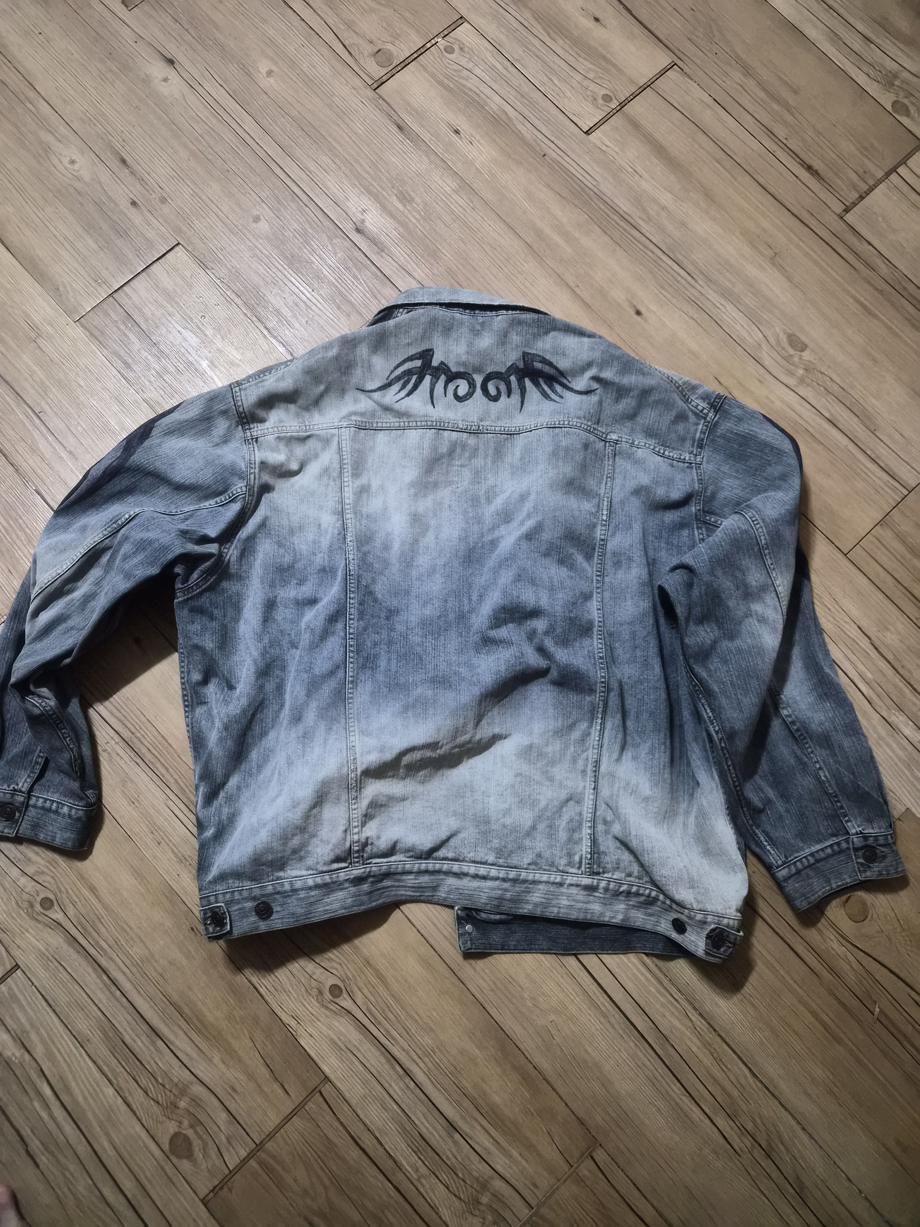 Balenciaga Balenciaga y2k tribal denim jacket Size US XL / EU 56 / 4 - 2 Thumbnail