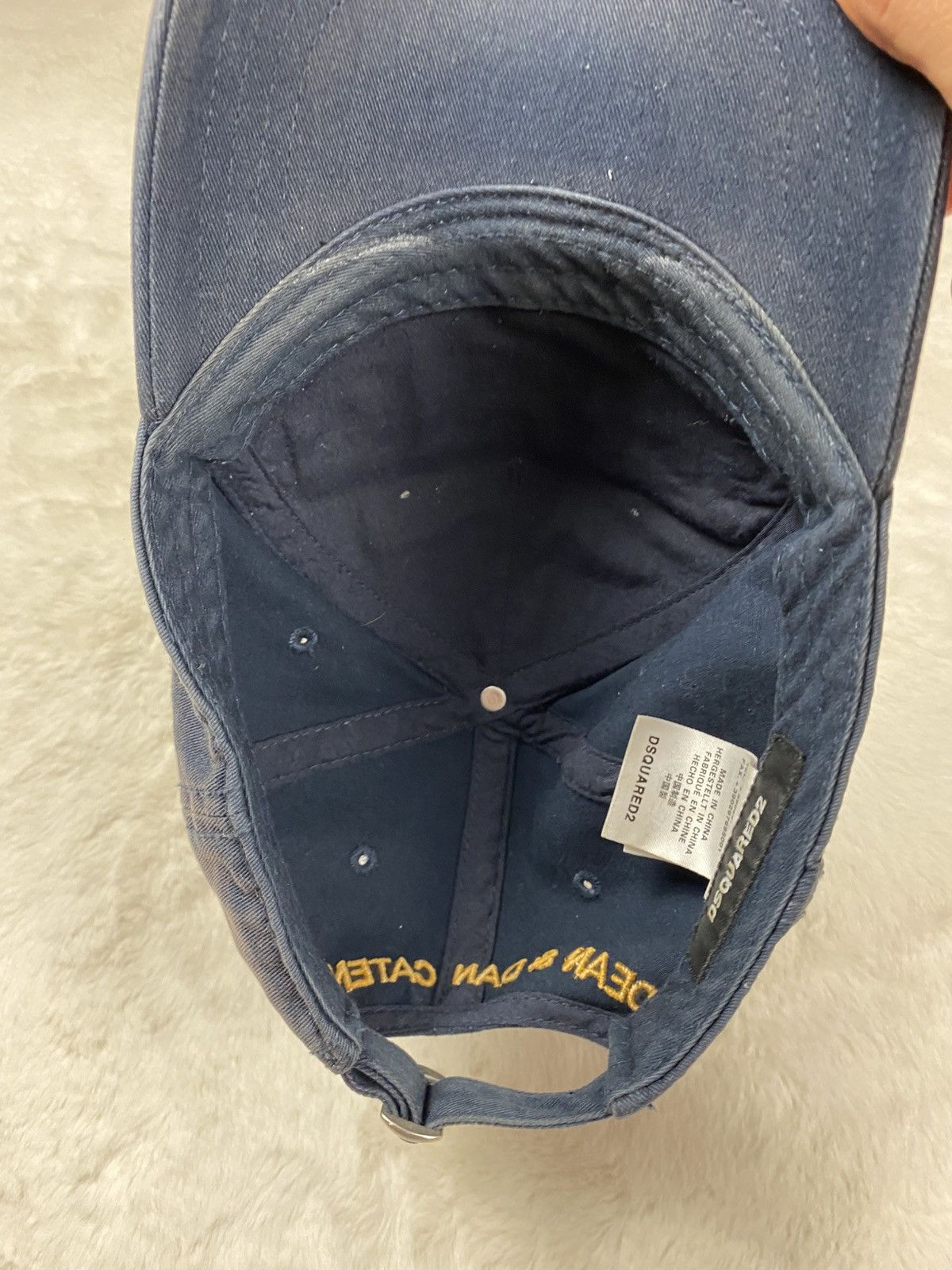Dsquared2 Dsquared2 DSQ2 Baseball Cap Navy Blue Parachute Patch Size ONE SIZE - 7 Thumbnail