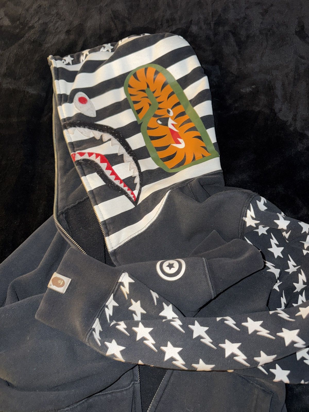 Bape Bape full zip shark hoodie Size US M / EU 48-50 / 2 - 3 Thumbnail