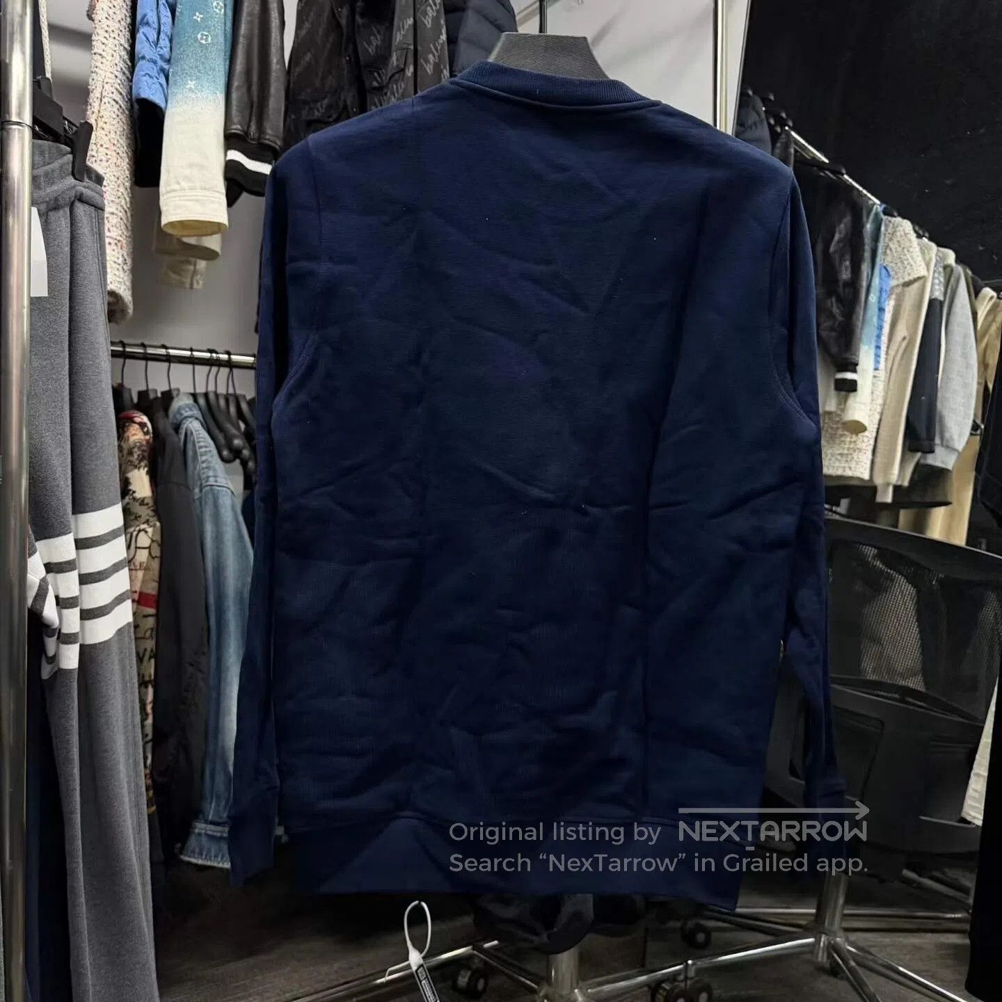 Loewe Loewe Blue and White Embroidered Logo Sweatshirt| Size 25" / US 0 / IT 36 - 3 Thumbnail