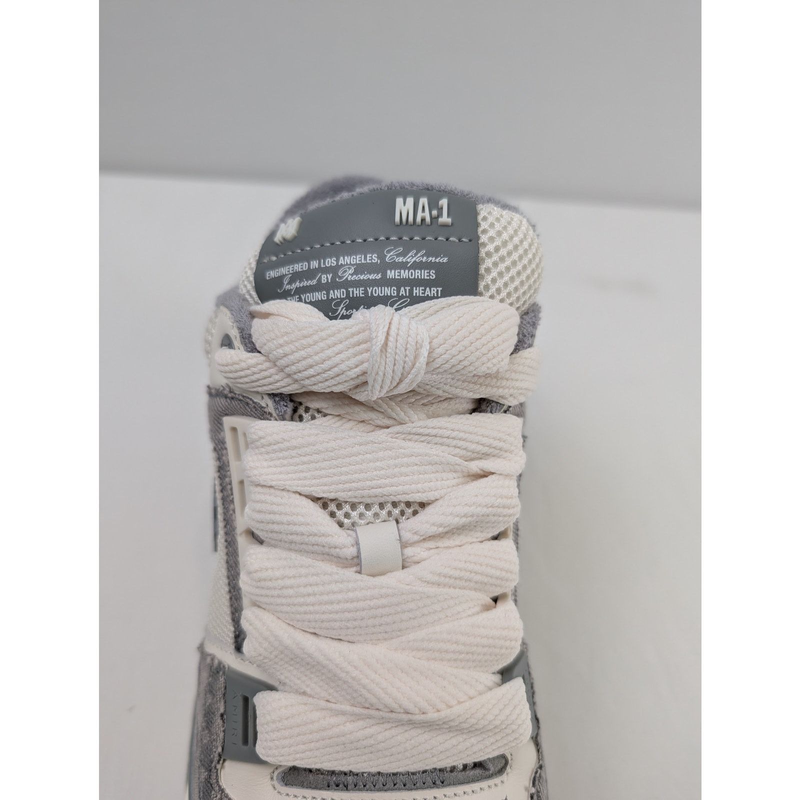 Amiri o1rshd1 Bandana Denim MA-1 Sneakers in Grey Size US 11 / EU 44 - 12 Thumbnail