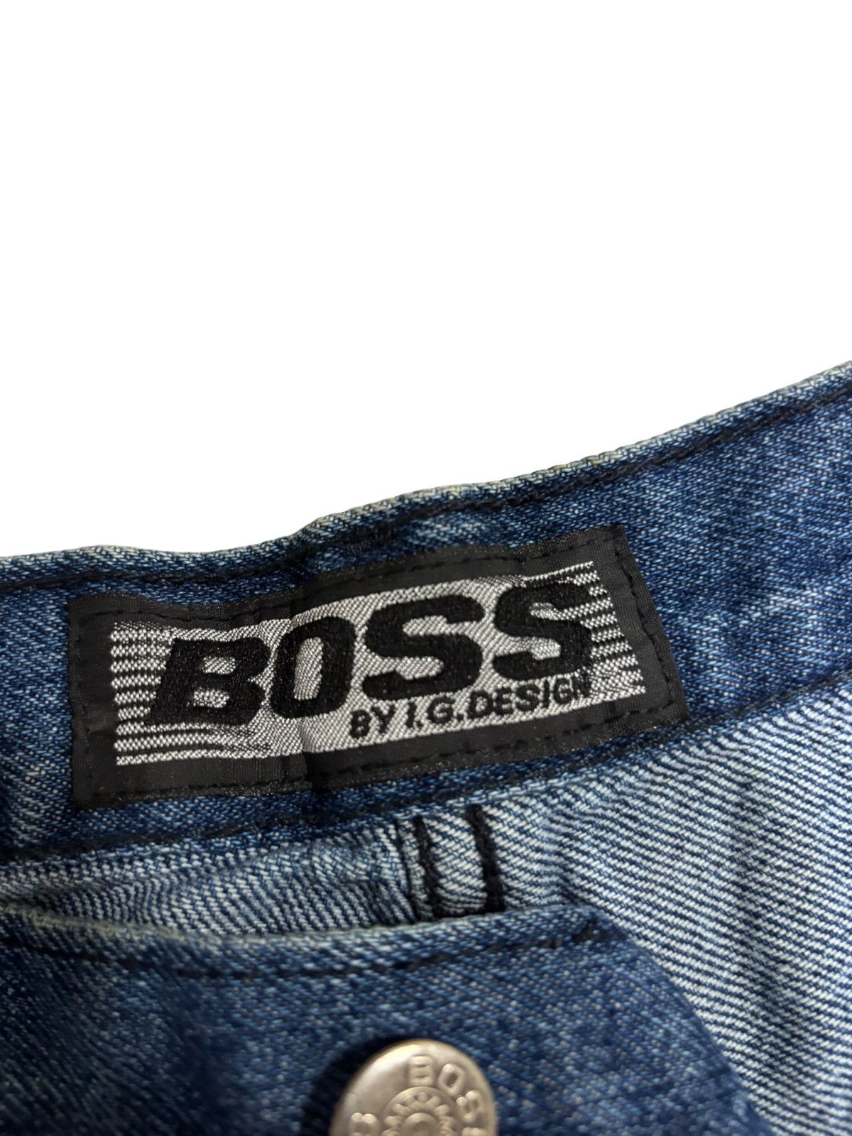 JNCO Vintage Baggy Shorts Men 36 Blue Boss Denim Jorts Wide Leg Size US 36 / EU 52 - 7 Thumbnail
