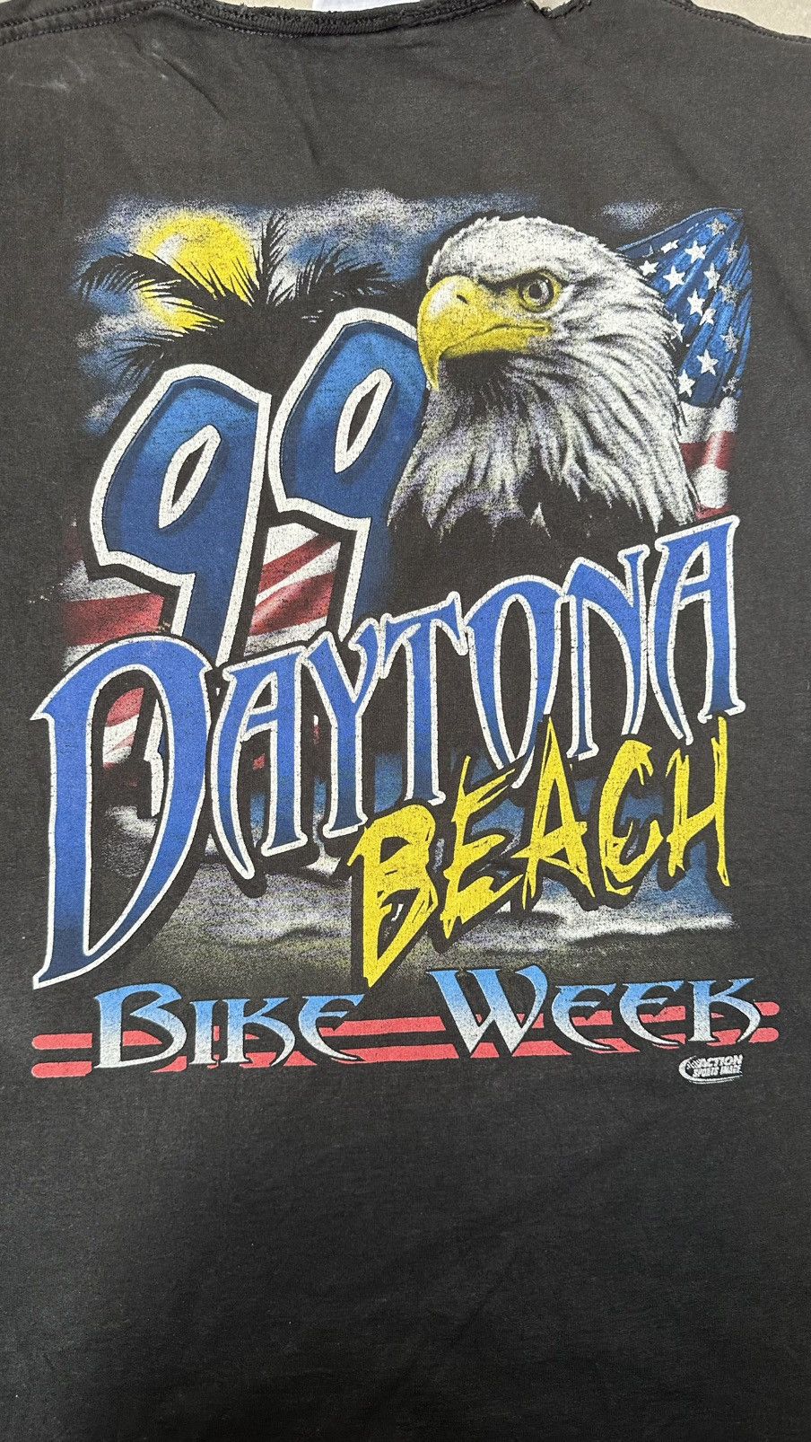 Vintage VINTAGE CHASE DAYTONA BIKE WEEK DISTRESSED TEE Size US XXL / EU 58 / 5 - 7 Thumbnail