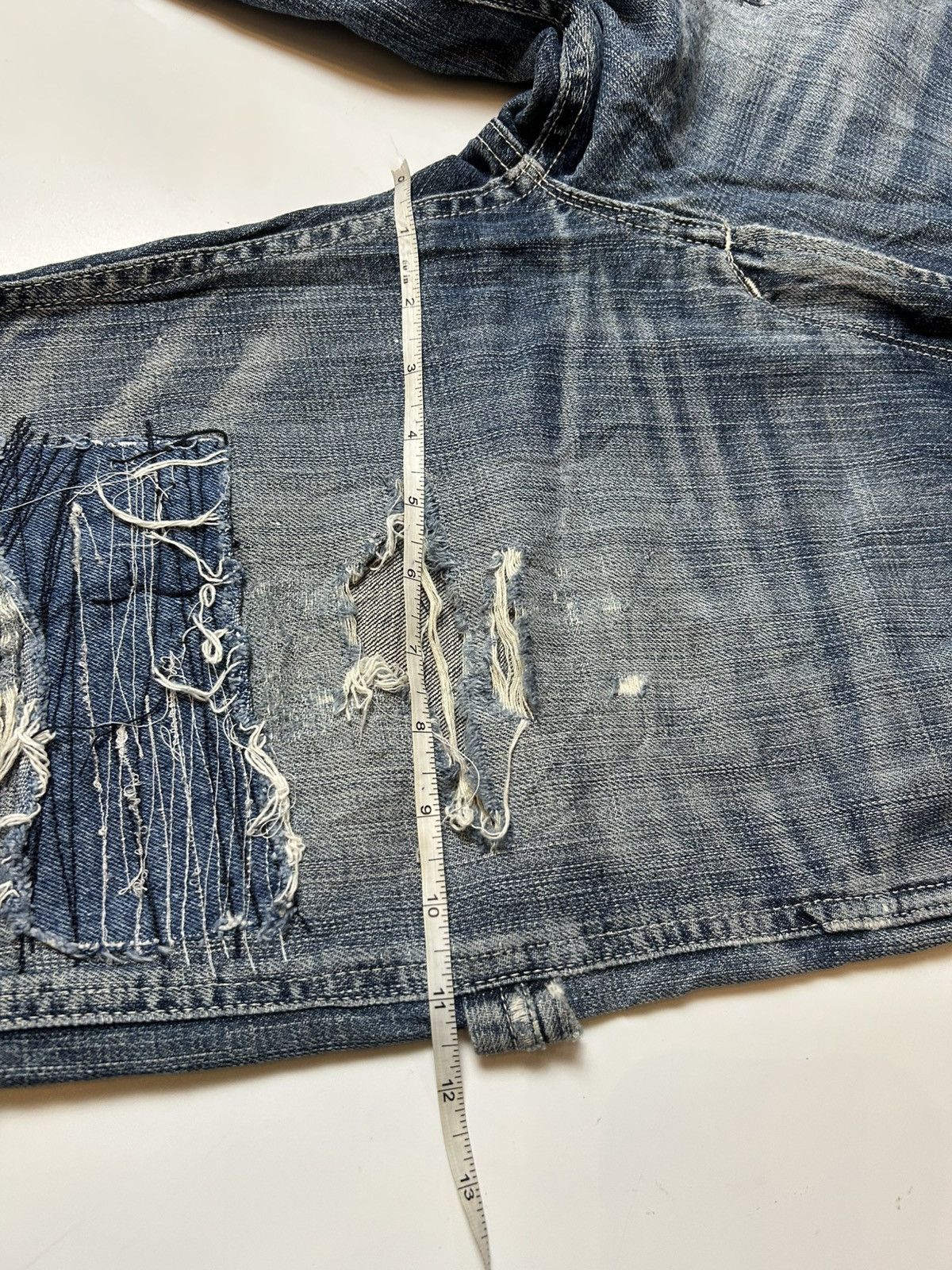 Uniqlo × Vintage VINTAGE CLASSIC UNIQLO PATCHWORK DENIM PANTS Size US 30 / EU 46 - 6 Thumbnail