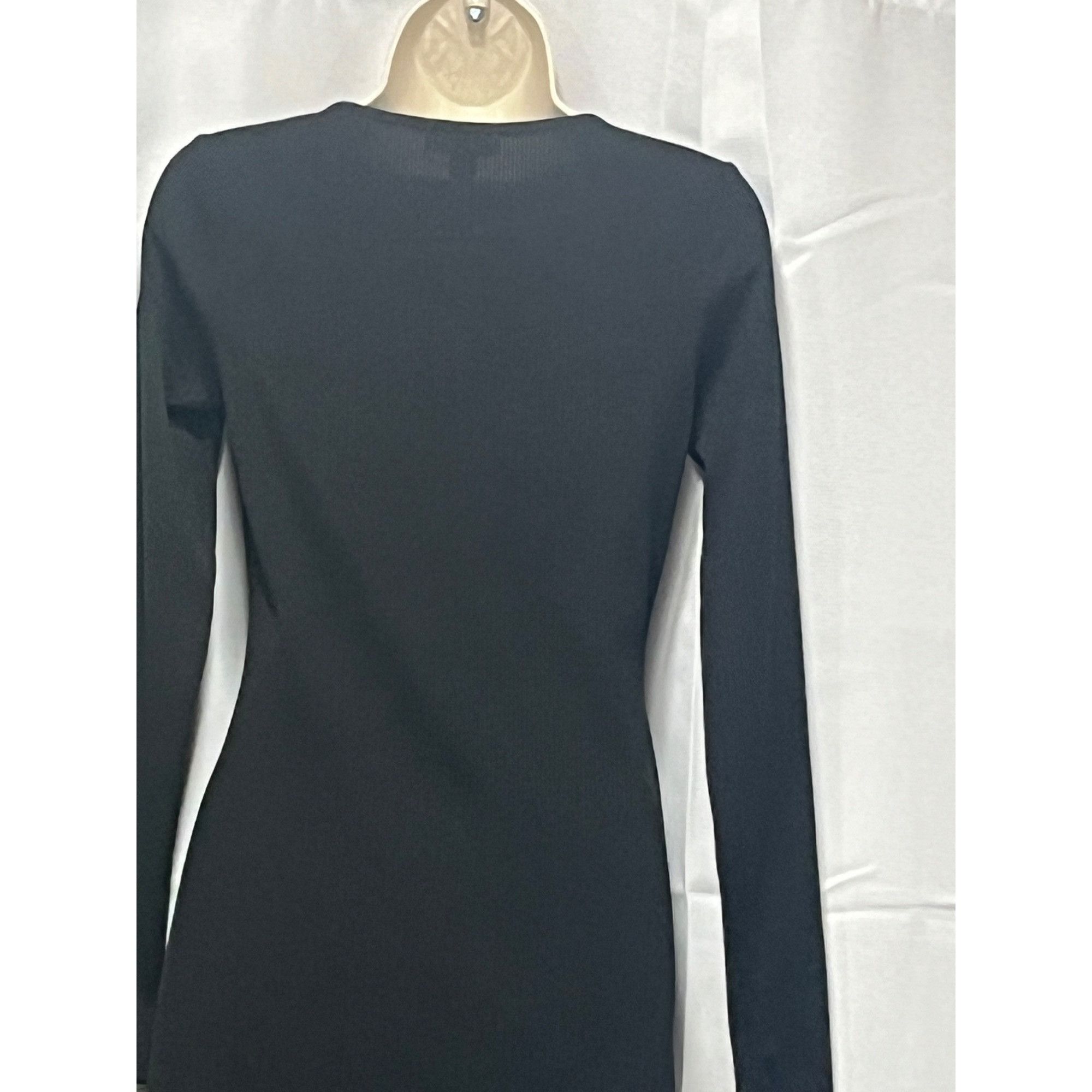 Topshop Topshop ring ribbed midi dress in black, XS (US 0-2) Size XS / US 0-2 / IT 36-38 - 11 Thumbnail
