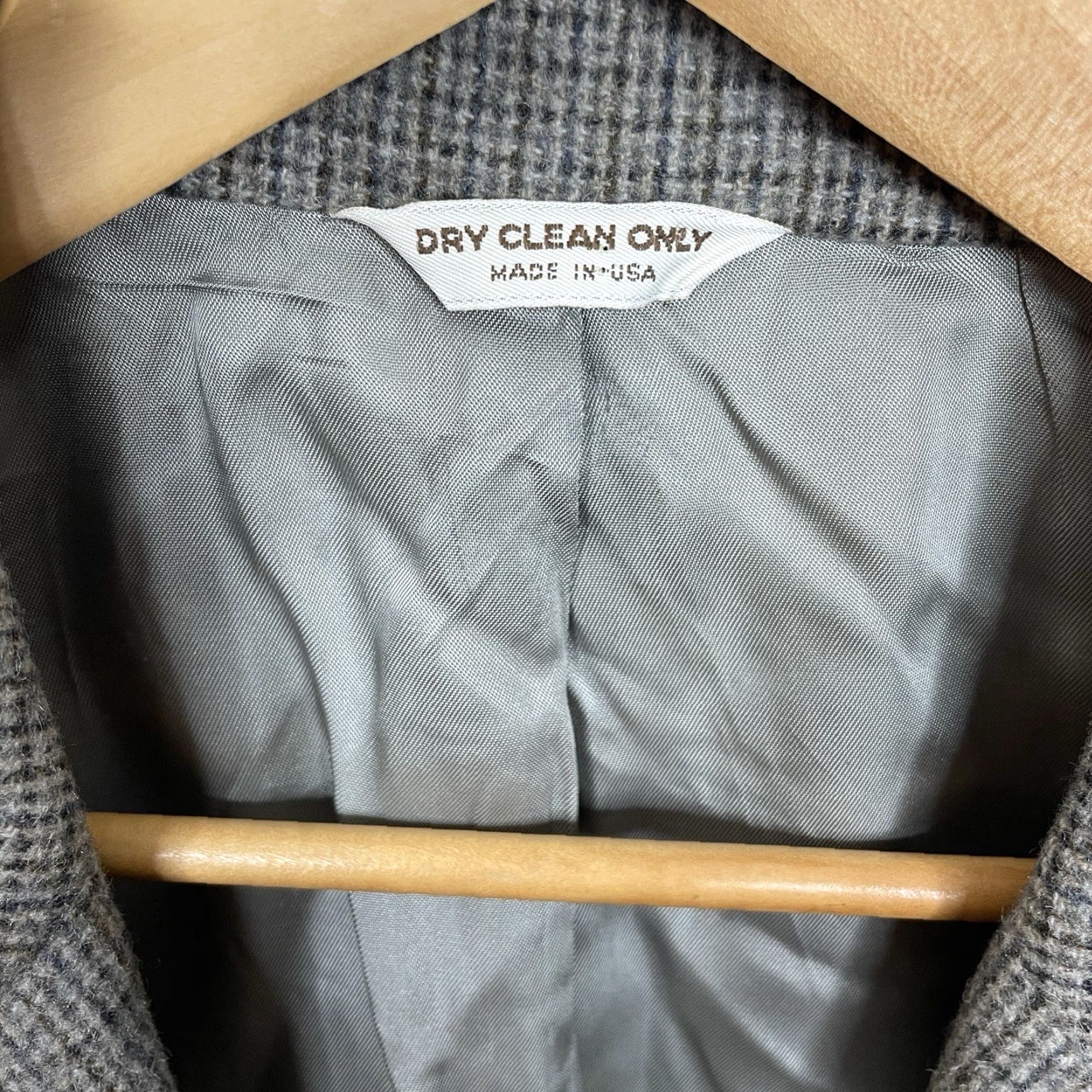 VINTAGE Bill Blass Sport Coat Mens 42R Green Multicolor 100% Camel Hair USA Made Blazer Jacket