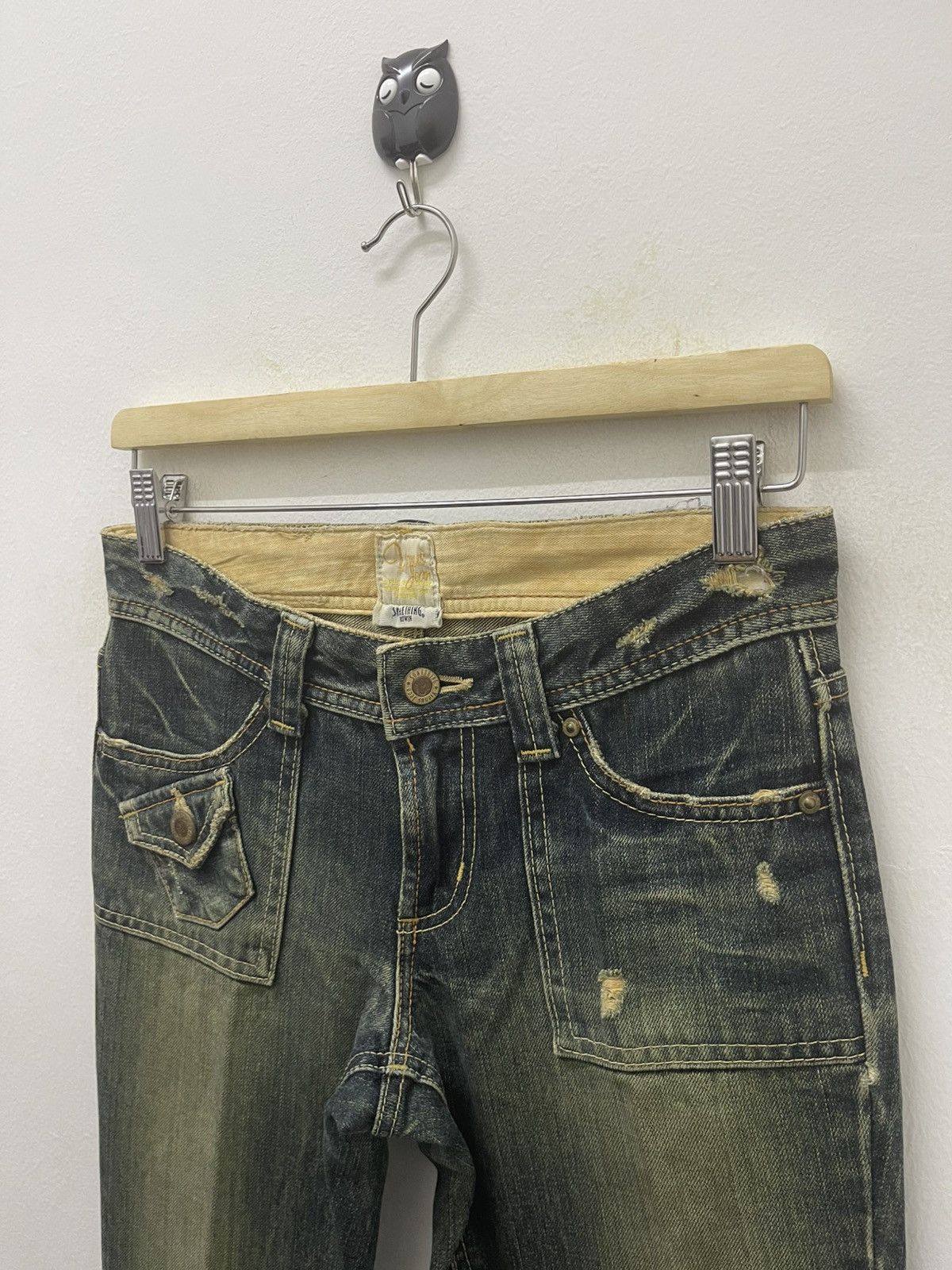 Edwin Rare Vintage VIENUS JEAN Something by Edwin Japan Flare Size US 28 / EU 44 - 7 Thumbnail