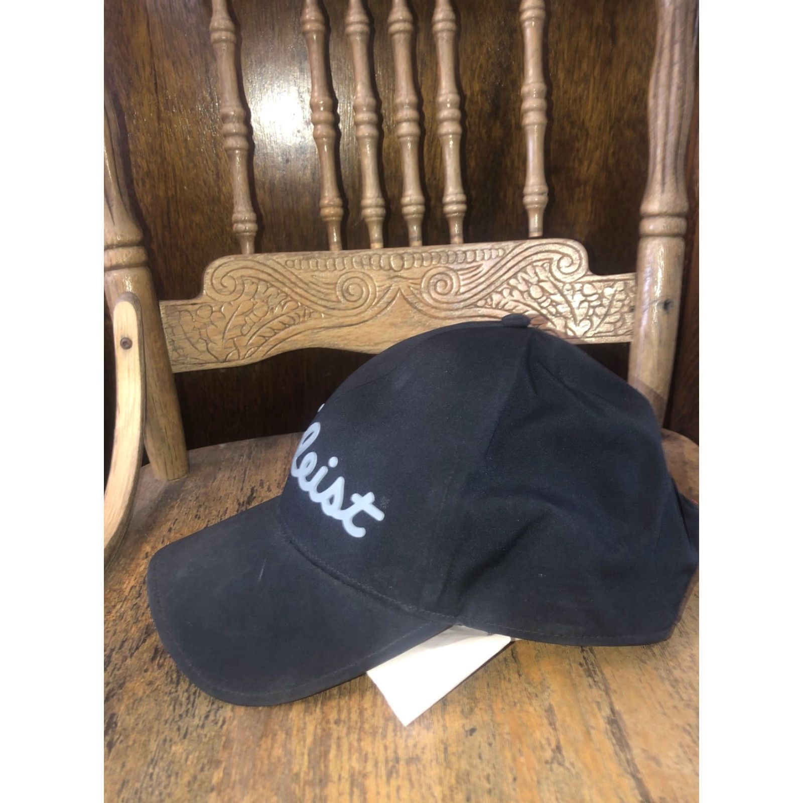 Titleist Titleist Hat Cap Strap Back Mens One Size Black Stadry Water Resistant Golf Hat Size ONE SIZE - 6 Thumbnail