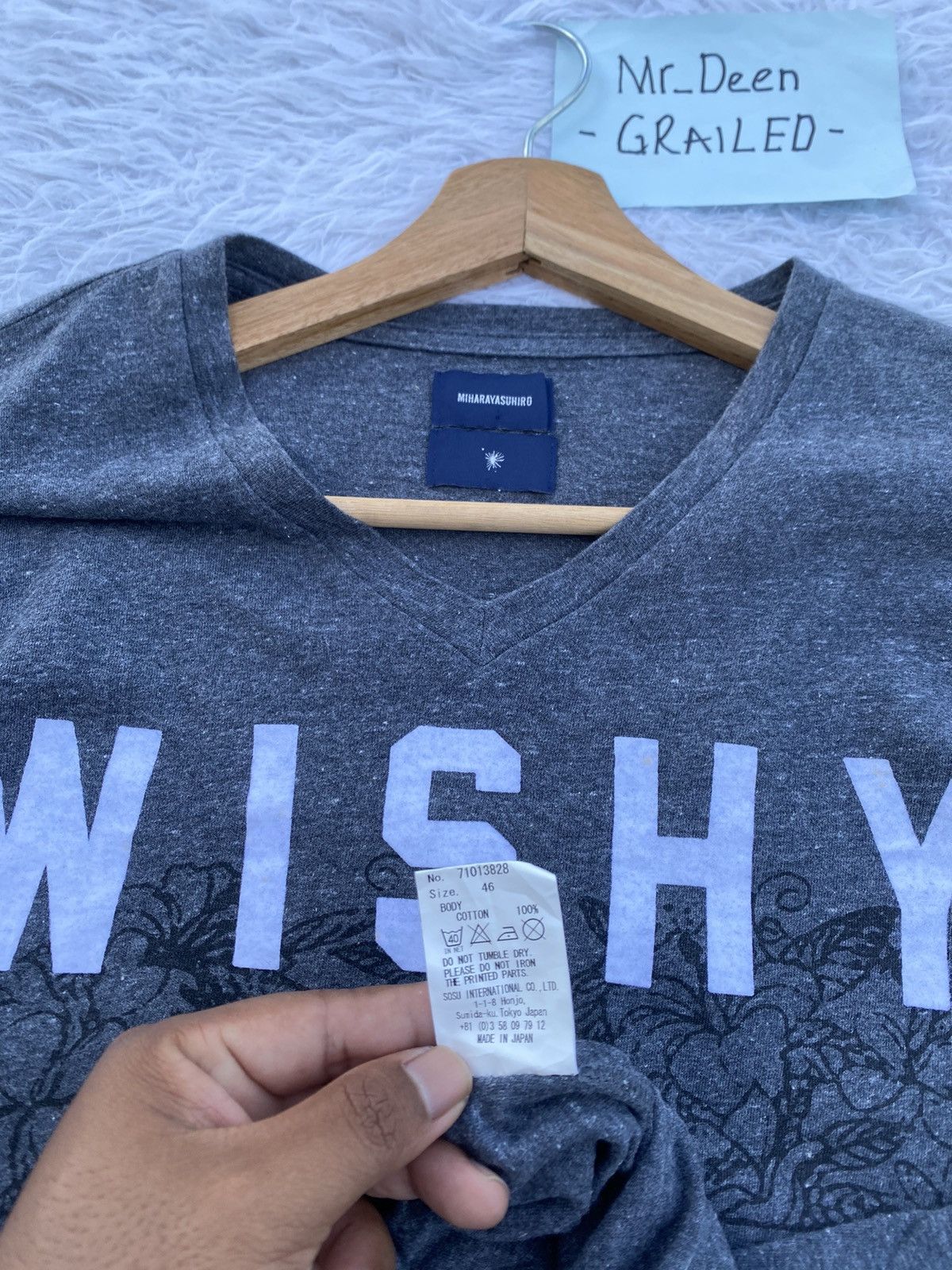 Maison MIHARA YASUHIRO Rare Miharayasuhiro “WISHYOUWEREHERE” Tshirt Size US S / EU 44-46 / 1 - 13 Thumbnail