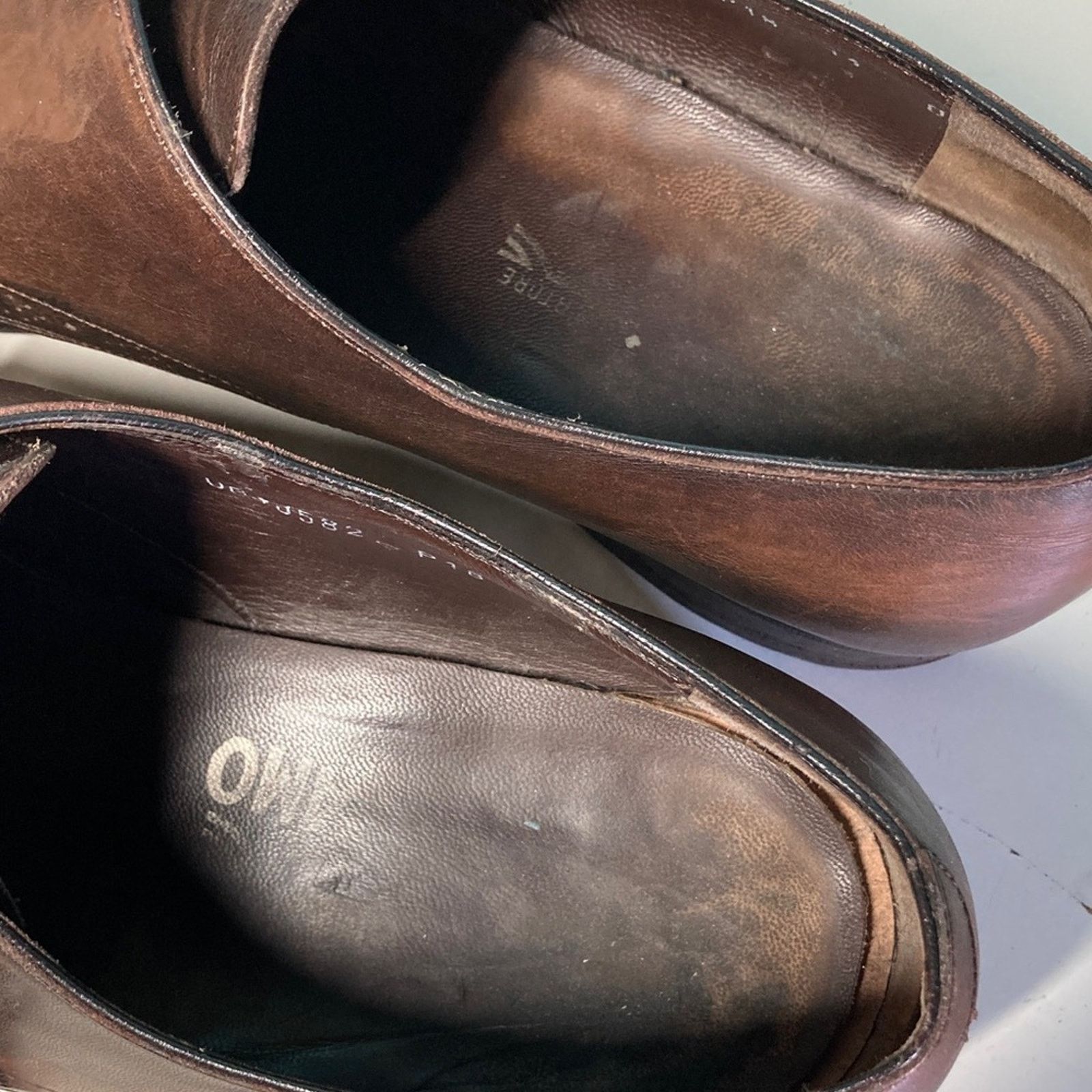 Salvatore Ferragamo Men’s Size 11 Ferragamo Shoes Brown Leather - FLAWS and WEAR Size US 11 / EU 44 - 5 Thumbnail