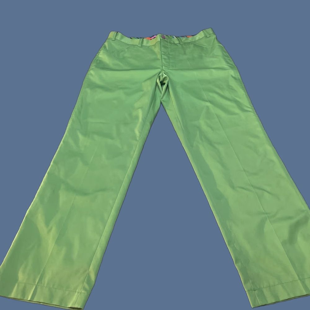 Vintage Aristo Eighteen Pants 37x32 Men Regular Green Golf Pants Size US 37 - 1 Thumbnail