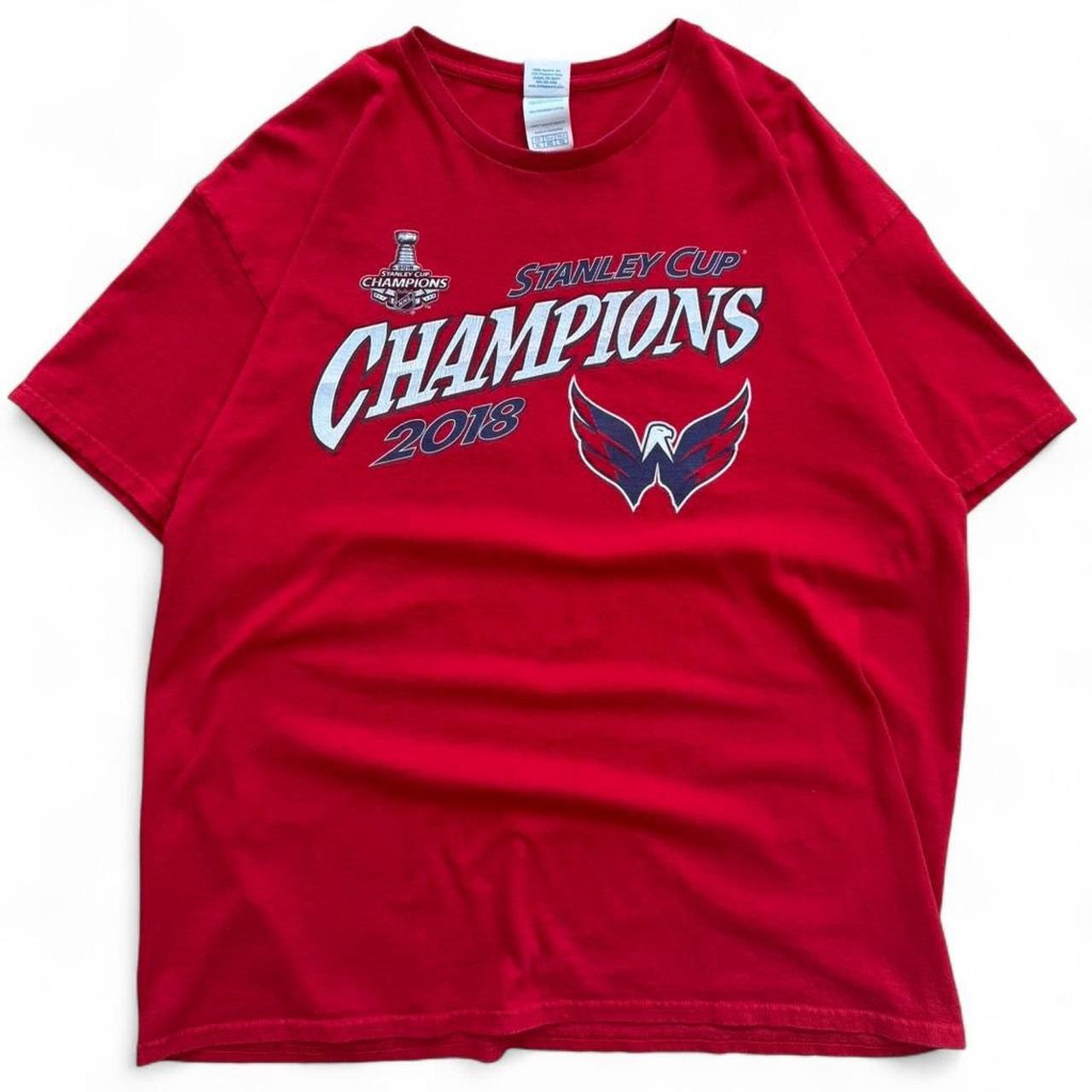 NHL Washington Capitals Stanley Cup Champions 2018 NHL Shirt Size US XL / EU 56 / 4 - 1 Thumbnail