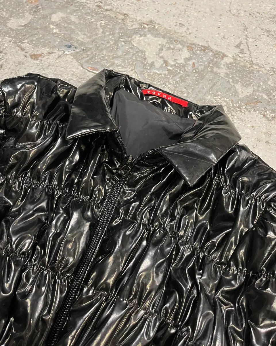 Prada SS2007 Prada Black Reflectible Puffer Jacket Size S / US 4 / IT 40 - 5 Thumbnail