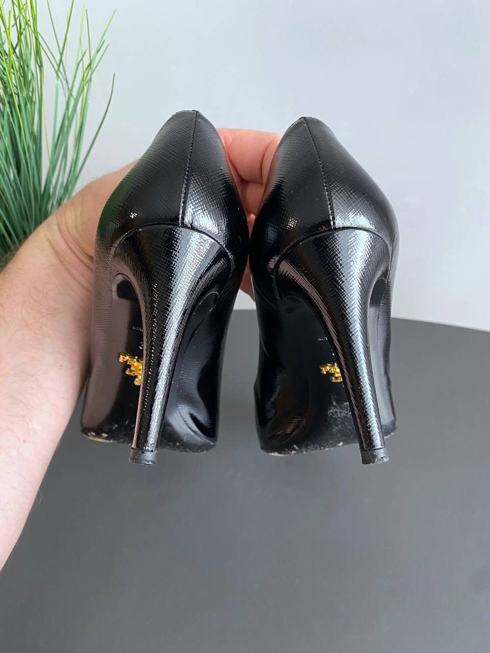 Prada Prada Milano Women’s Black Leather Patent Pumps Size EU 37,5 Size US 7.5 / IT 37.5 - 11 Thumbnail