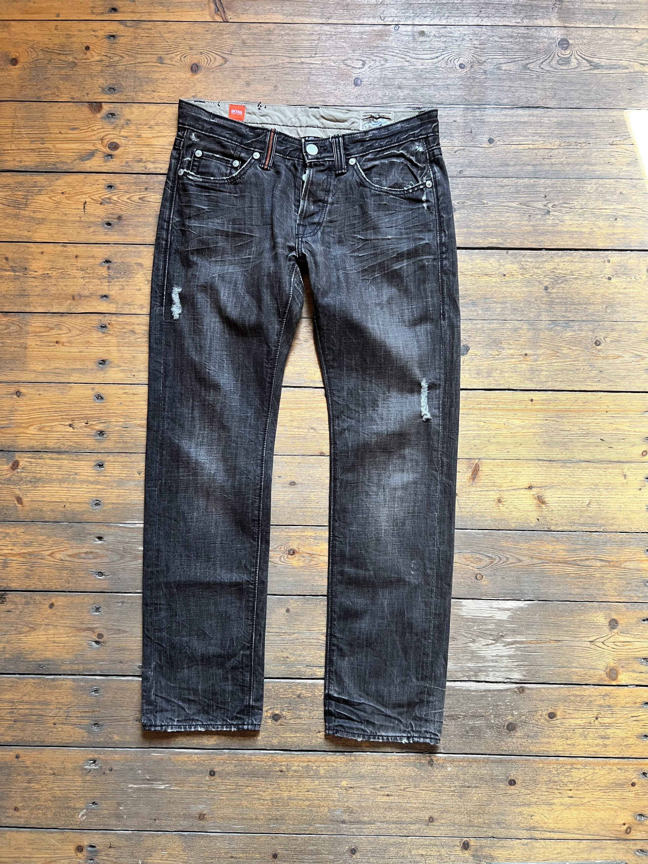 Hugo Boss Hugo Orange Line Distressed Repaired Jeans Pants Size US 34 / EU 50 - 5 Thumbnail