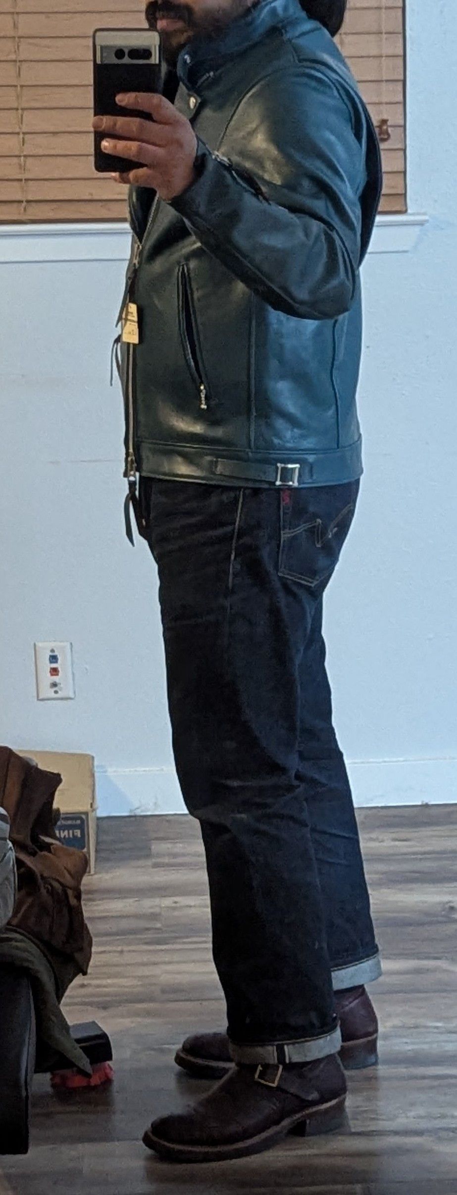 Iron Heart Iron Heart Japanese Horsehide Double Motorcycle Jacket Size US L / EU 52-54 / 3 - 7 Thumbnail