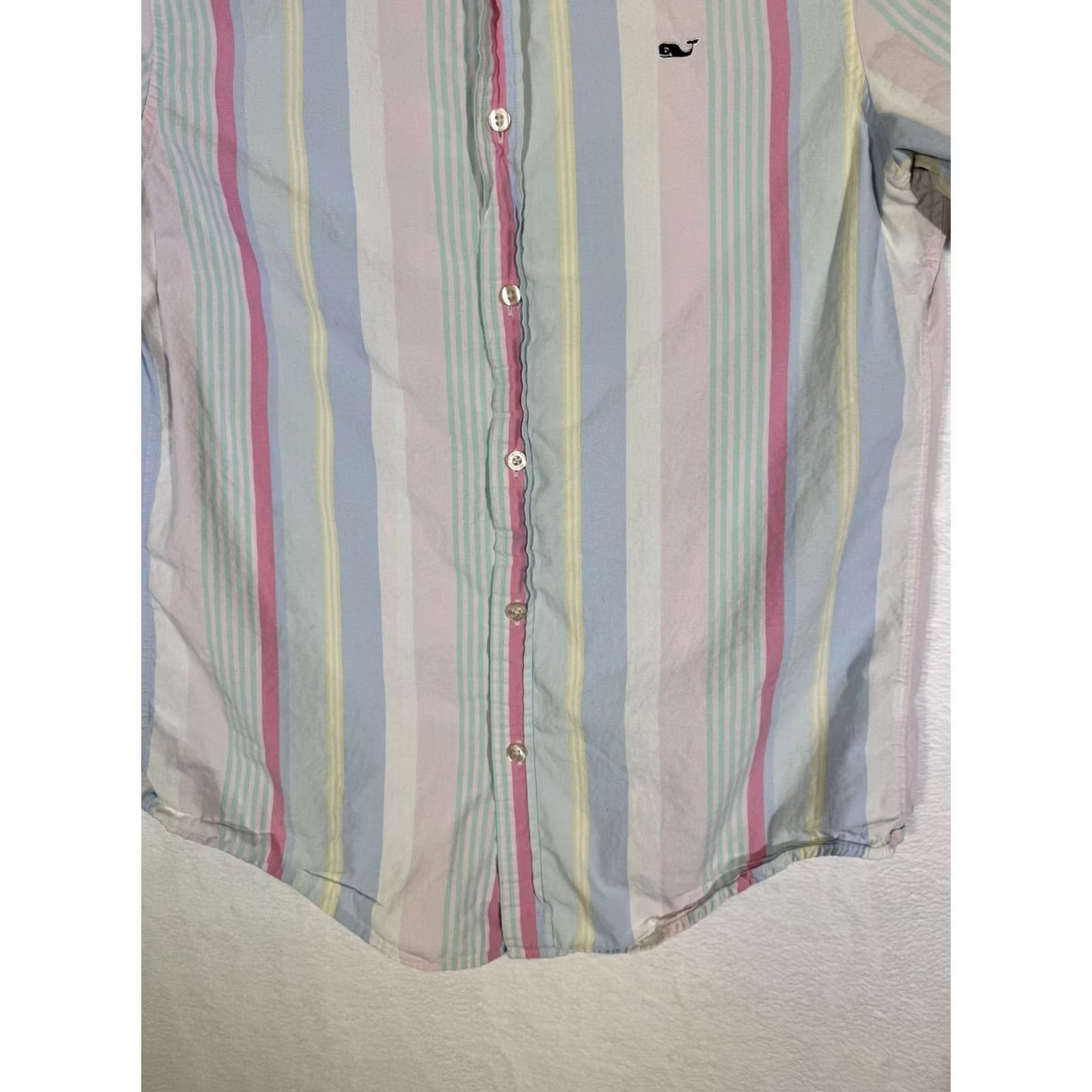 Vineyard Vines Vineyard Vines Mens Whale Shirt Small Multicolor Striped Cotton Button-Down Shirt Size US S / EU 44-46 / 1 - 3 Thumbnail