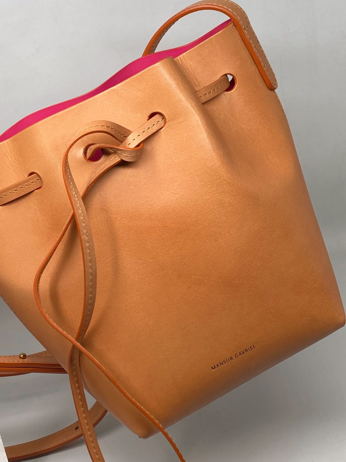 Mansur Gavriel Mansur Gavriel Mini Mini Leather Bucket Bag Size ONE SIZE - 14 Thumbnail