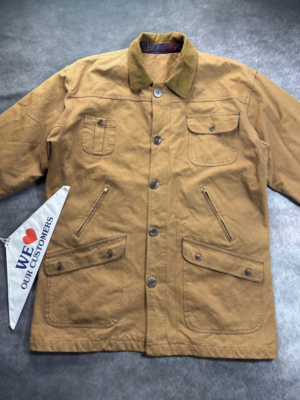 Vintage Vintage Canvas Hunting Jacket Lined Chore Coat Winter Workw Size US XL / EU 56 / 4 - 13 Thumbnail