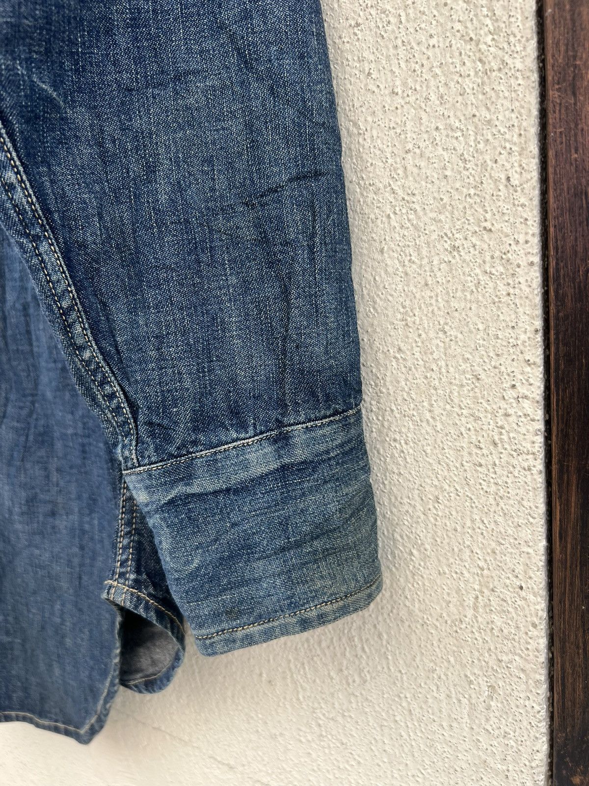 Levi's Vintage Clothing Vintage 1998 LVC Levi’s Big E Muddy Denim Western Shirt Size US M / EU 48-50 / 2 - 9 Thumbnail