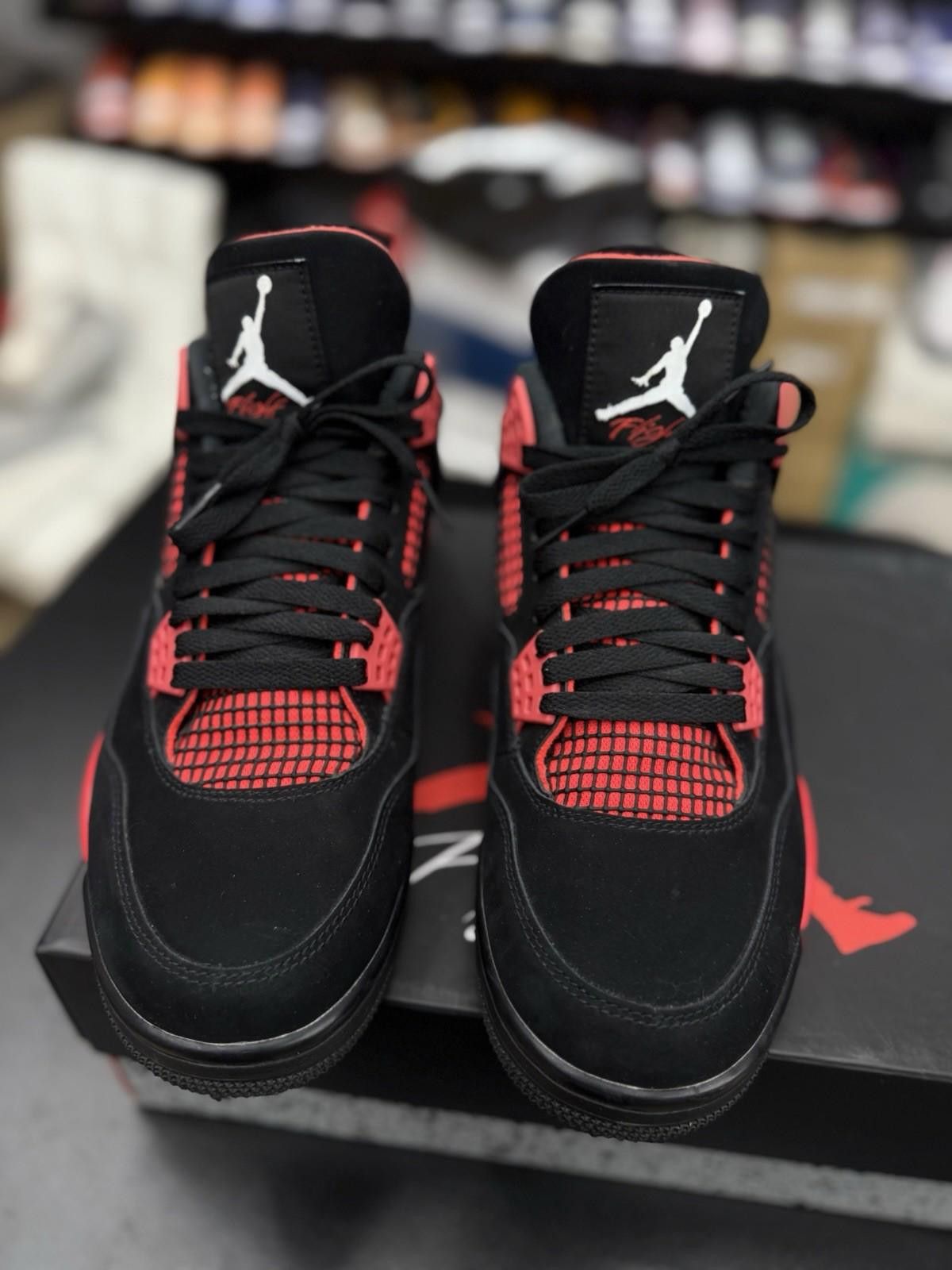 Jordan Brand Air Jordan 4 Retro “Red Thunder” USED Size 10.5 OG ALL Size US 10.5 / EU 43-44 - 6 Thumbnail