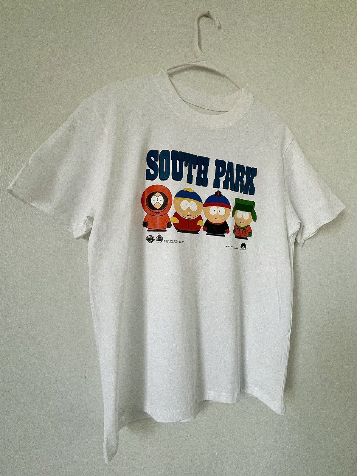 Vintage Spongebob NASCAR White Tee Size US M / EU 48-50 / 2 - 2 Thumbnail