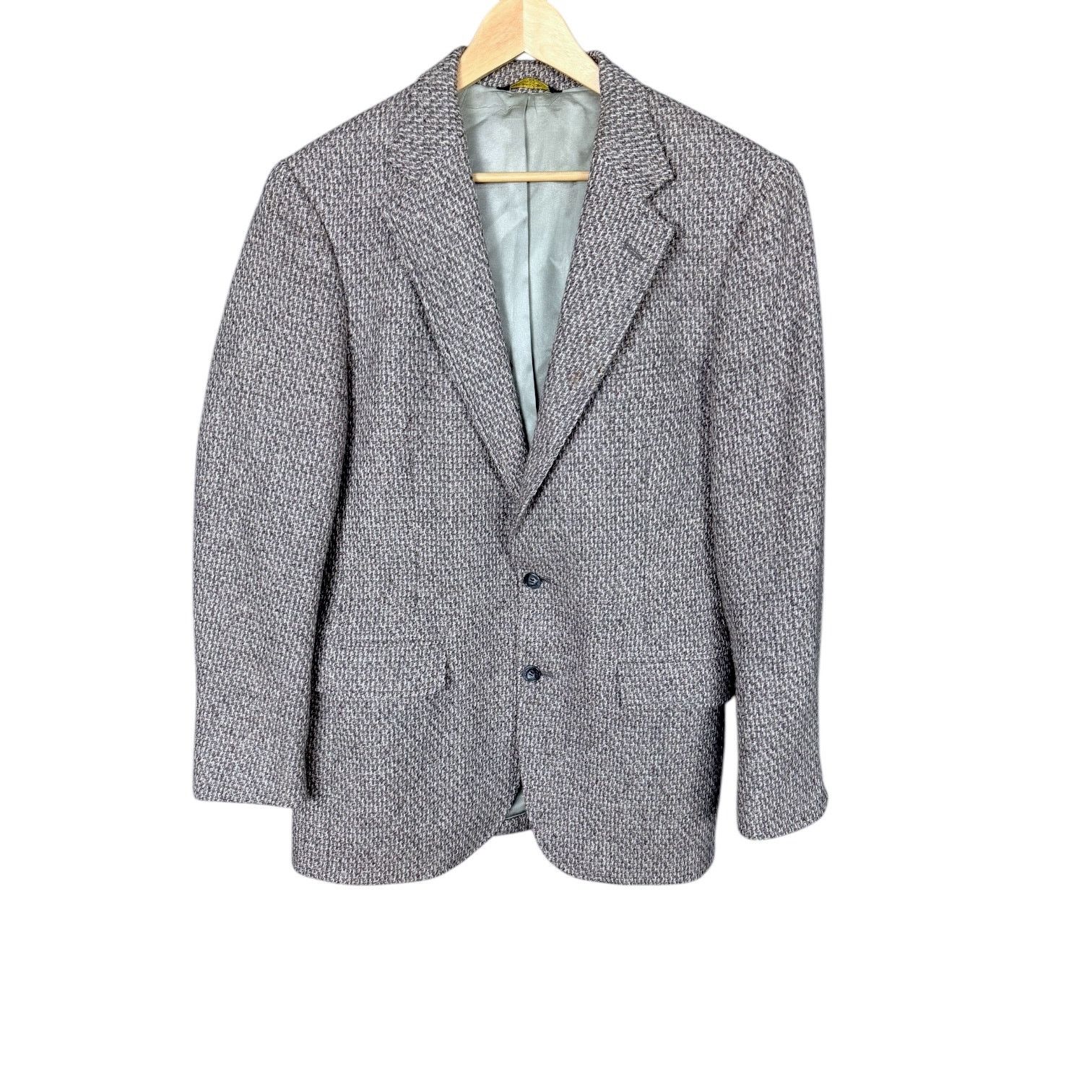 Cerruti 1881 Vintage Nino Cerruti Rue Royale Gray Tweed Blazer USA 42R Size 42R - 1 Thumbnail