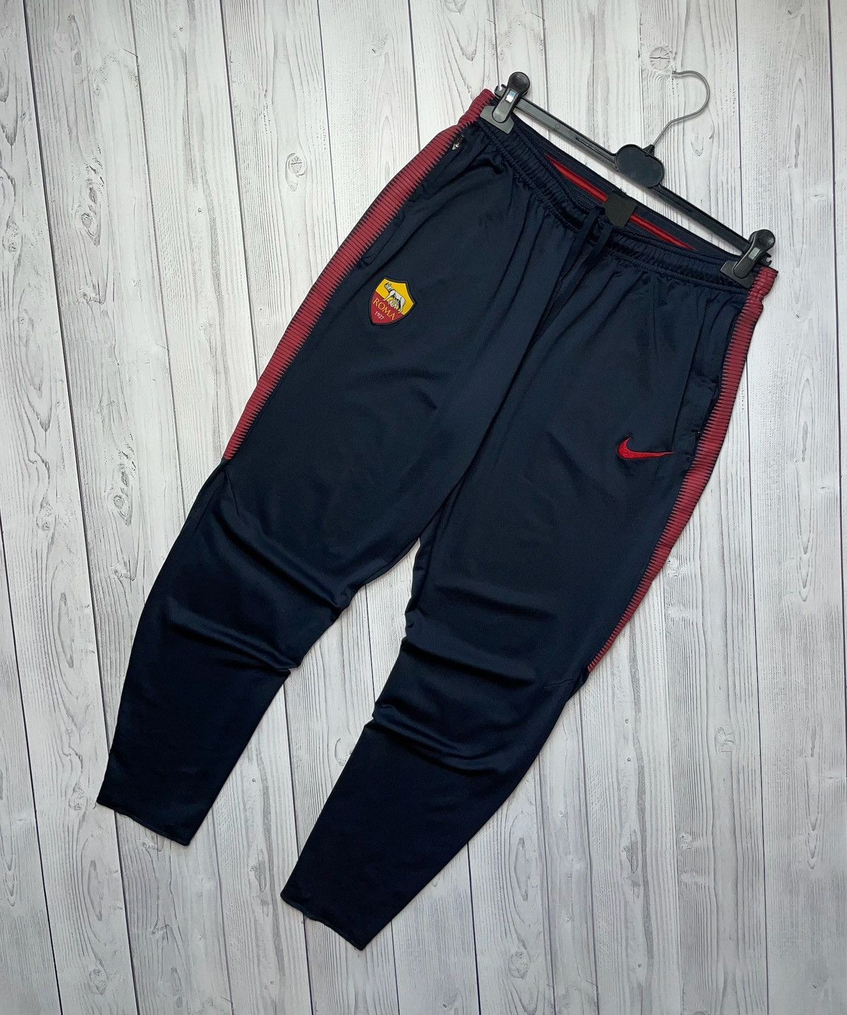 Vintage Nike soccer joggers size XL AS Roma