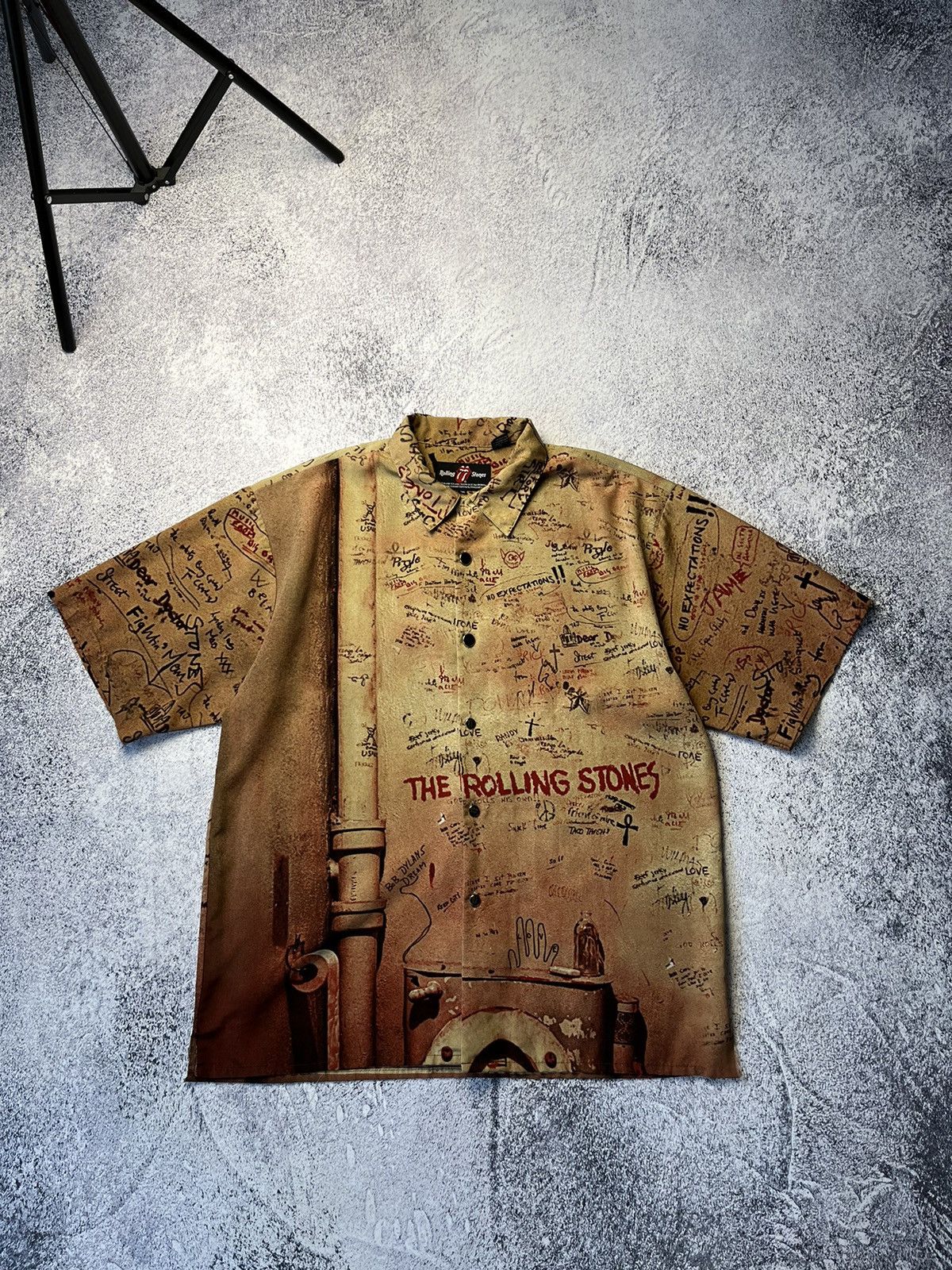 The Rolling Stones Rare 2002 The Rolling Stones "beggers banquet" button up Size US XXL / EU 58 / 5 - 1 Thumbnail