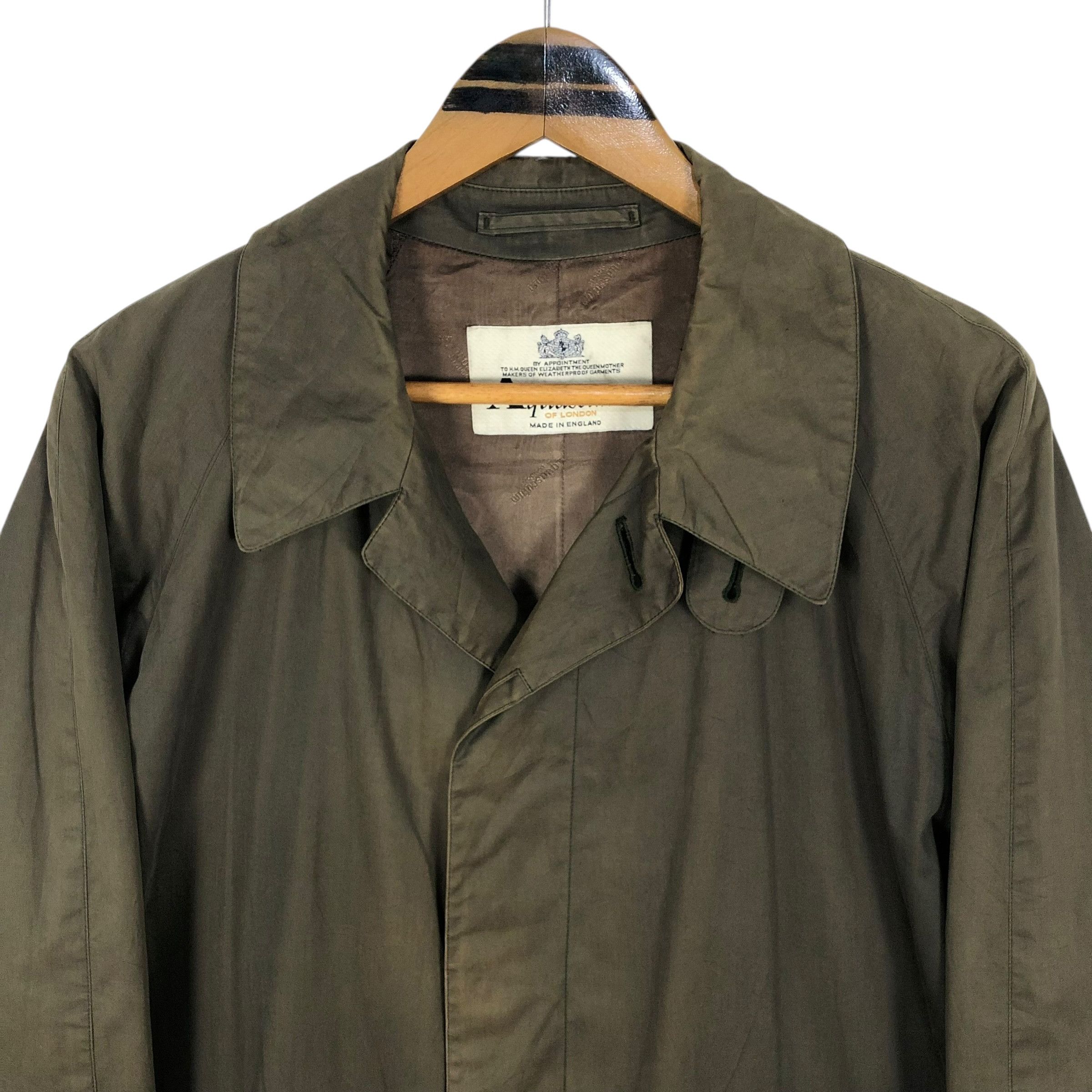 Aquascutum Vintage 90s Aquascutum Of London Faded Car Coat Size US M / EU 48-50 / 2 - 4 Thumbnail