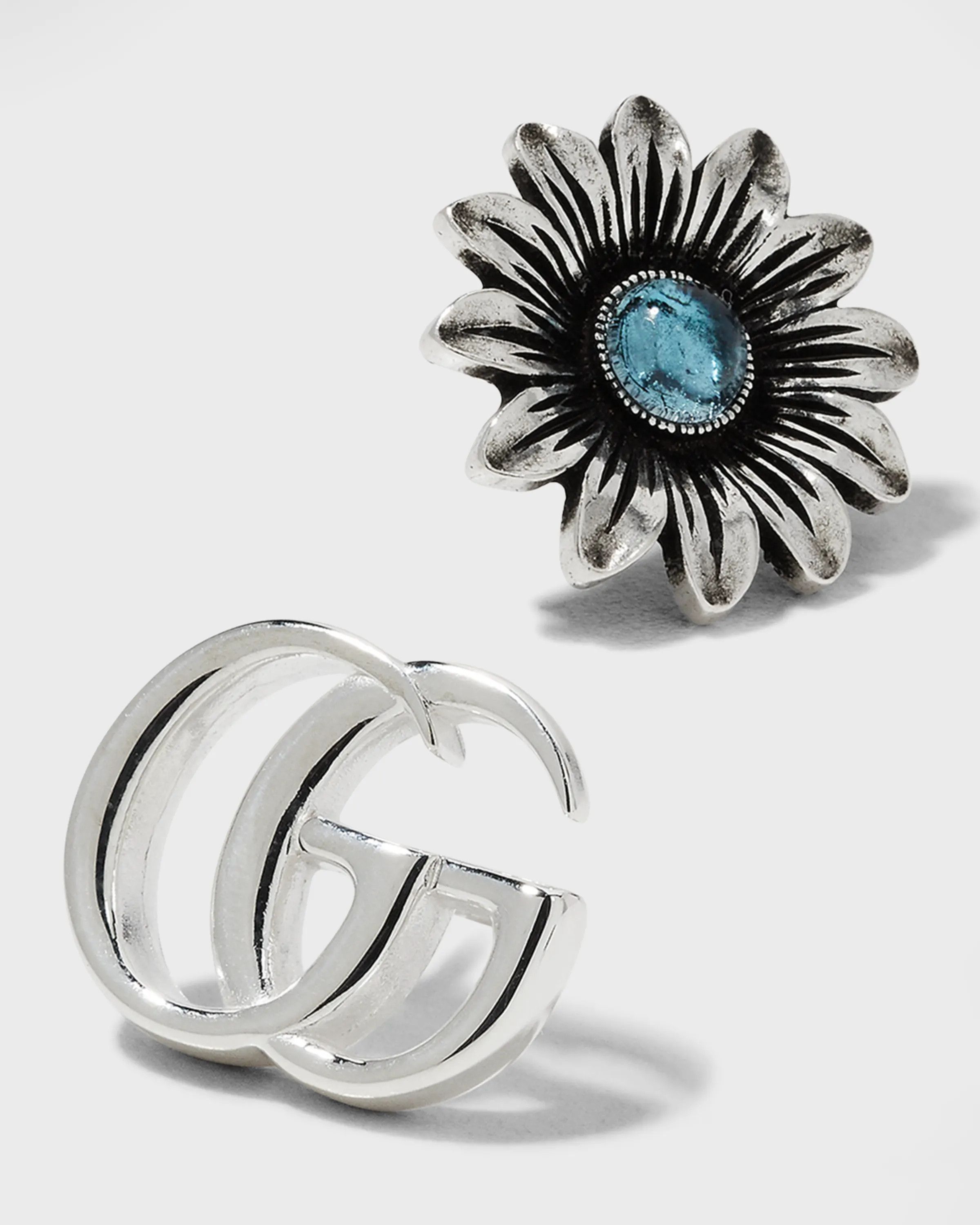 Gucci oc11z0126 Size: OS / Double G Flower Earring In Multicolor Size ONE SIZE - 3 Thumbnail