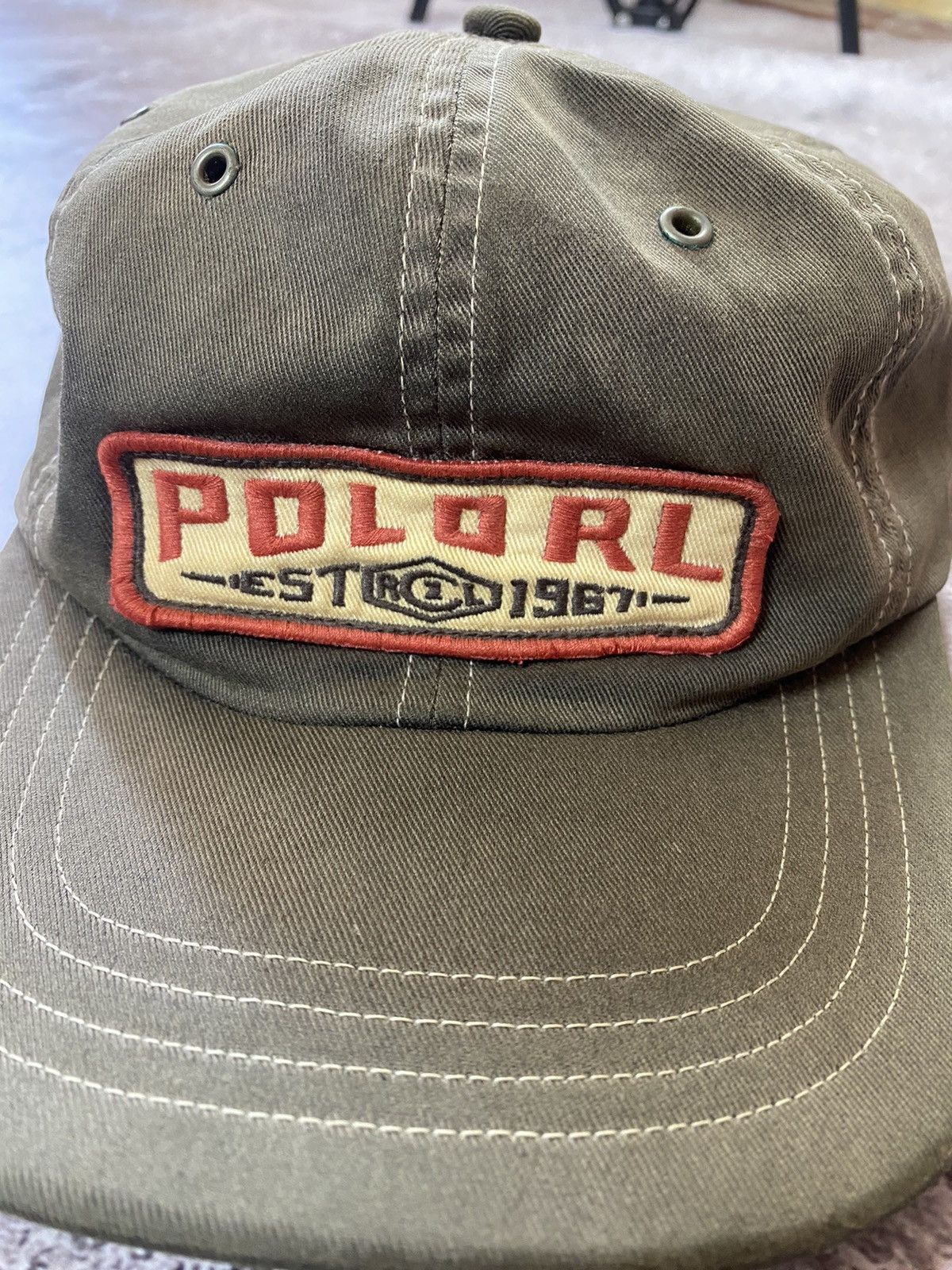 Polo Ralph Lauren Rare Vintage Grey Cap Polo Ralph Lauren 90’s Size ONE SIZE - 3 Thumbnail