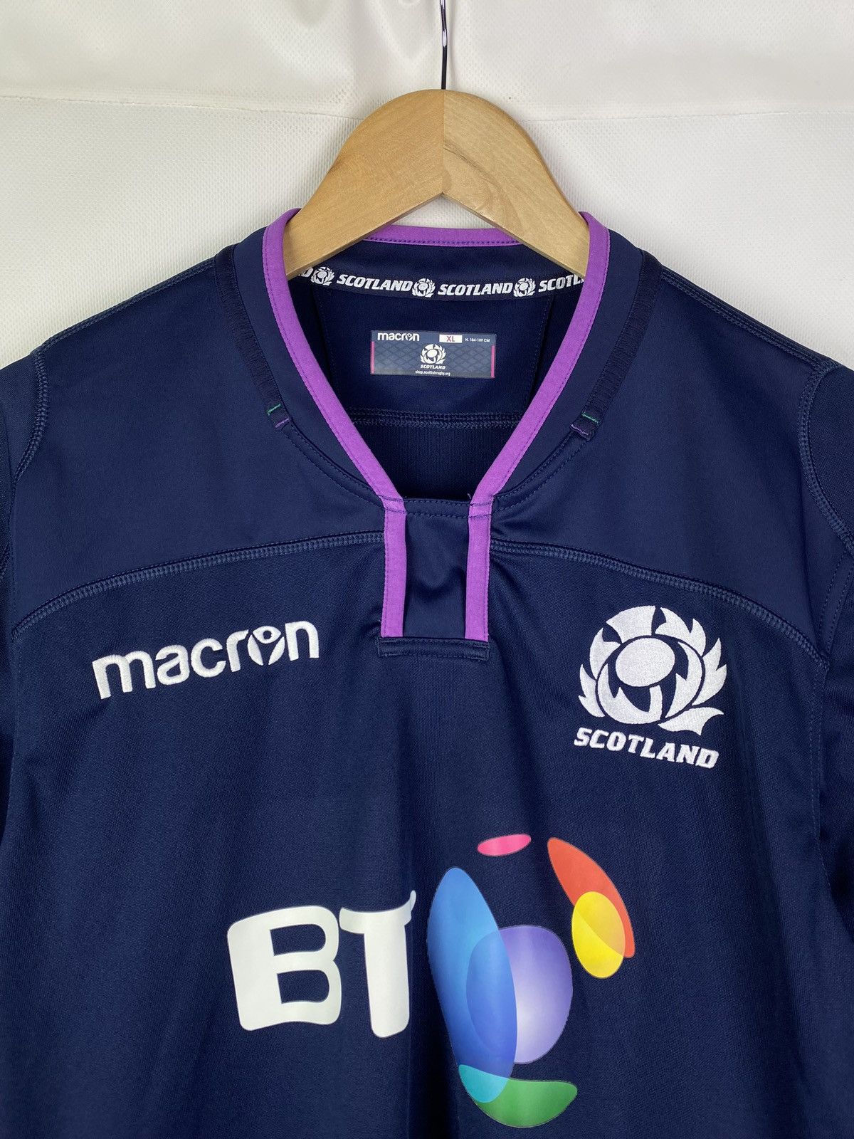 Macron Macron Scotland Union Rugby Shirt Jersey Size Xl Size US XL / EU 56 / 4 - 8 Thumbnail