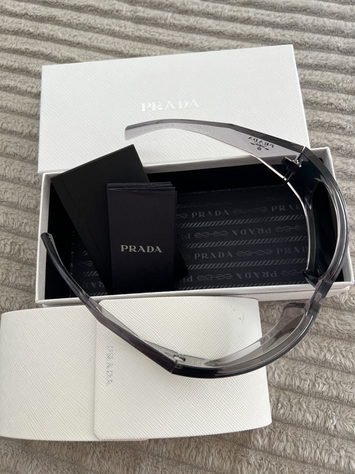 Prada Sunglasses PRADA 0PR A19S ‘Transparent Grey’ Size ONE SIZE - 8 Thumbnail