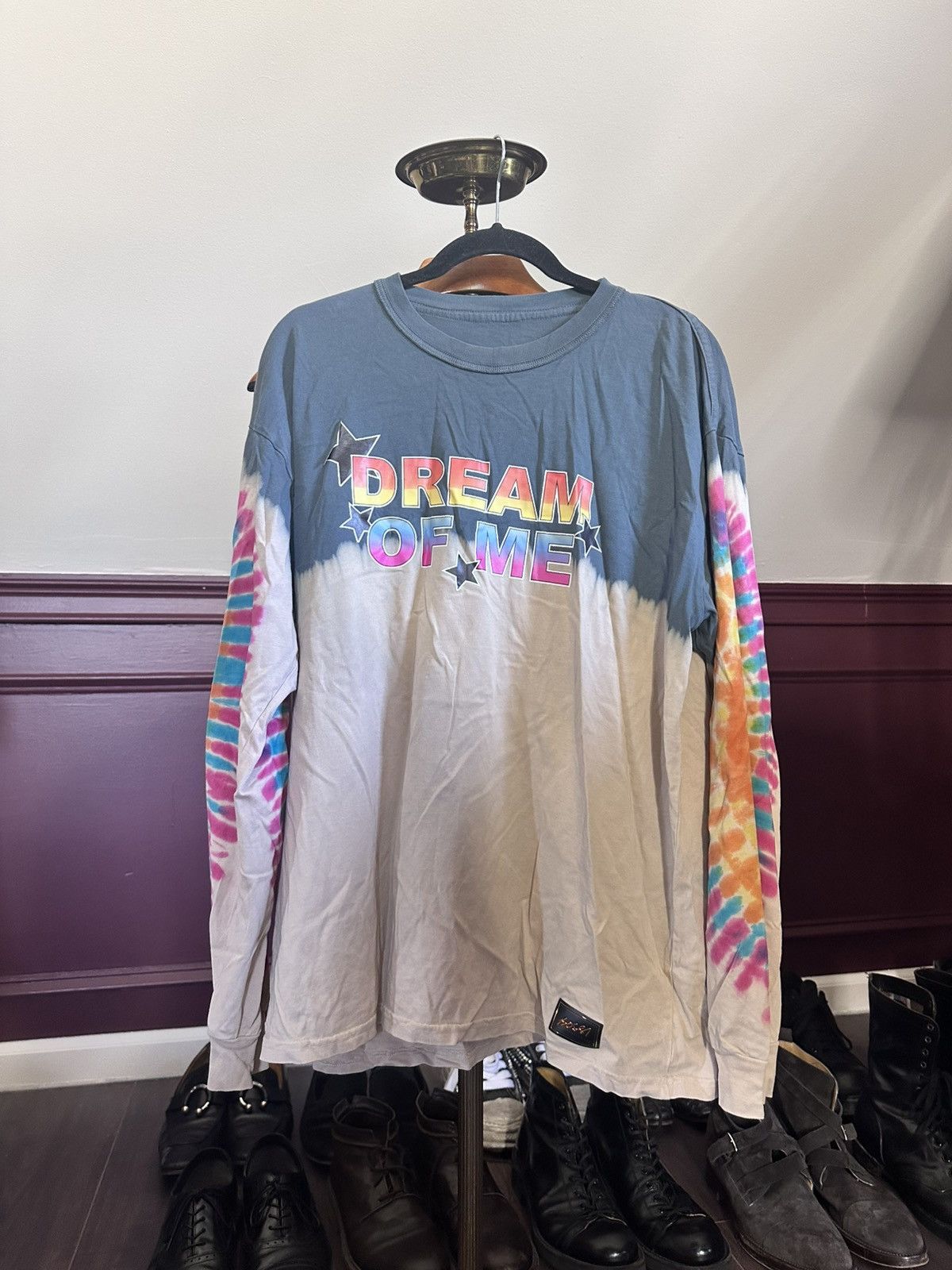Bossi Sportswear BOSSI tie dye long sleeve t-shirt DREAM OF ME graphic Small Size US S / EU 44-46 / 1 - 1 Thumbnail