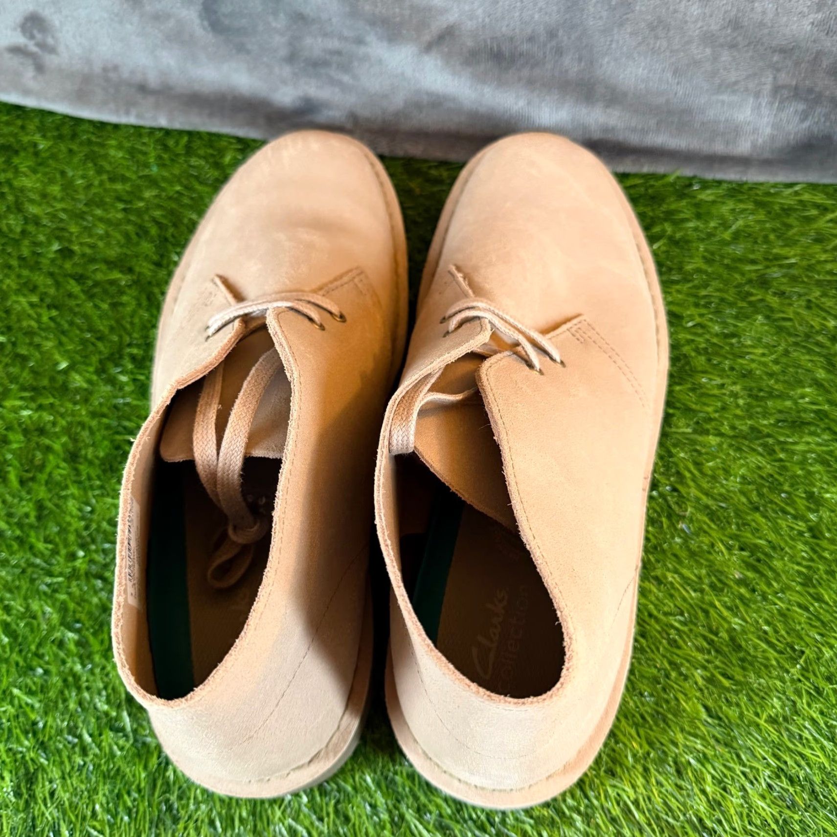 Clarks Clarks Chukka Boots Mens 11.5 M Taupe Distressed Suede Desert Boot Casual Business Menswear Classic Size US 11 / EU 44 - 7 Thumbnail