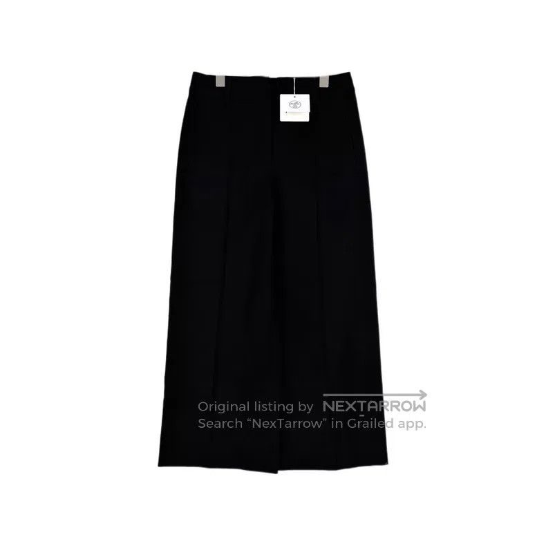 Hermes Hermes Pure Black Ankle Pants Size 24" / US 00 / IT 34 - 1 Thumbnail
