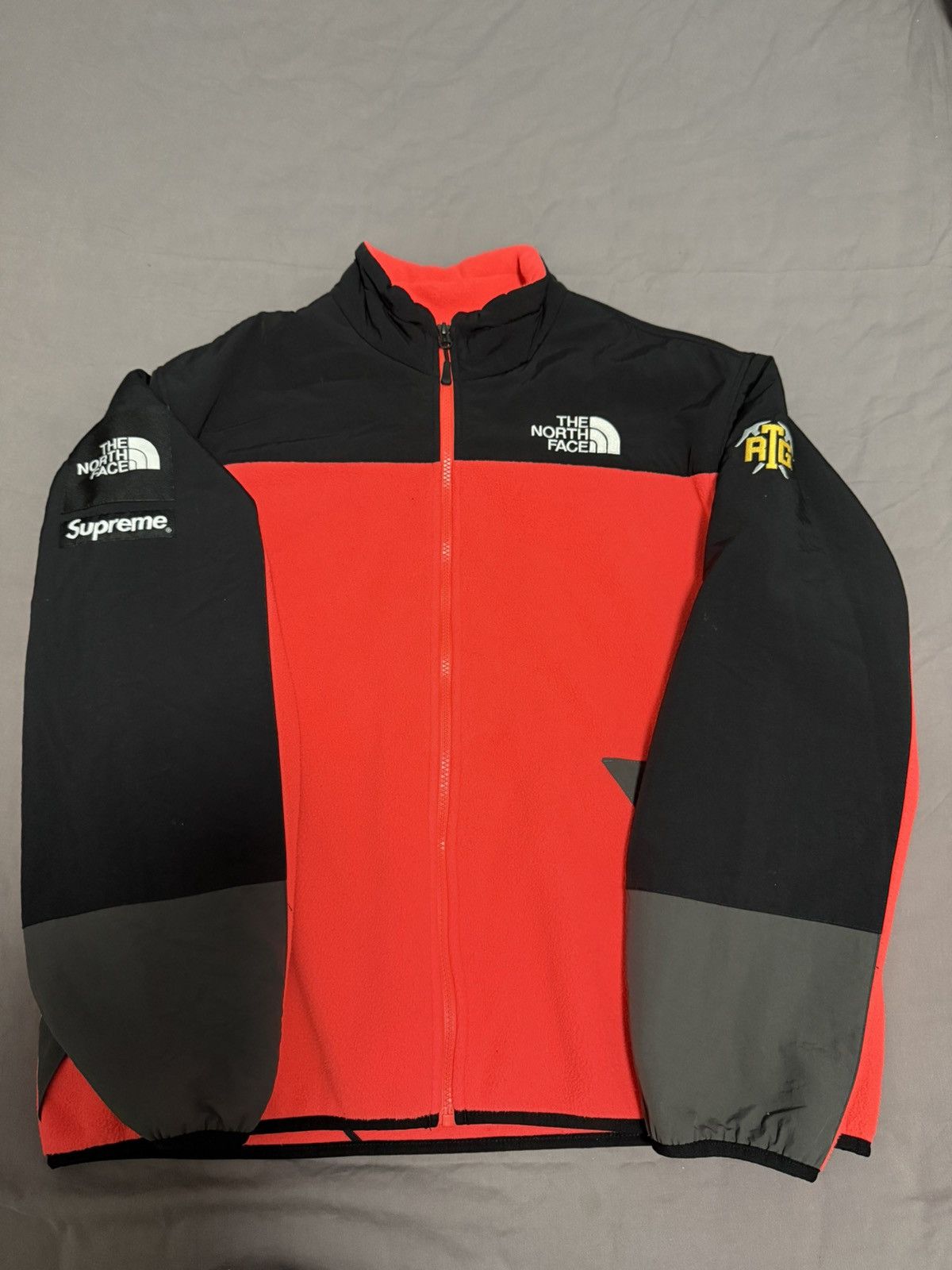 The North Face Supreme tnf the north face RTG fleece jacket bright red Size US L / EU 52-54 / 3 - 1 Thumbnail