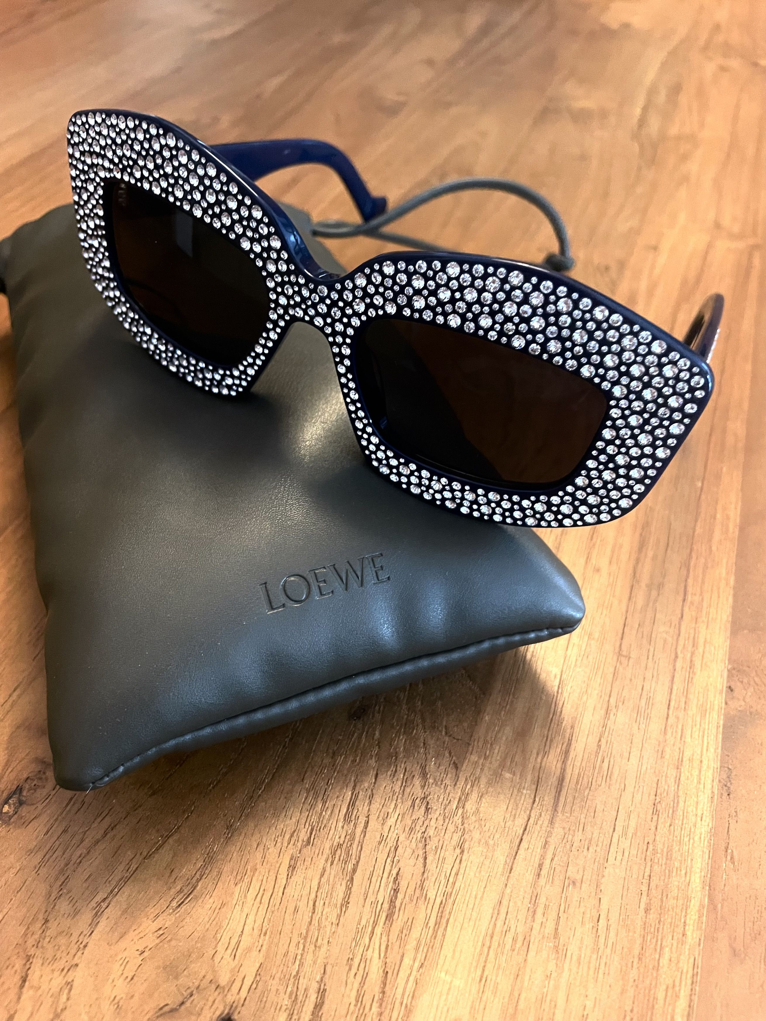 Loewe DIAMANTE PAVÉ RHINESTONES CRYSTAL ICED DISCO RAVE SUNGLASSES Size ONE SIZE - 2 Thumbnail