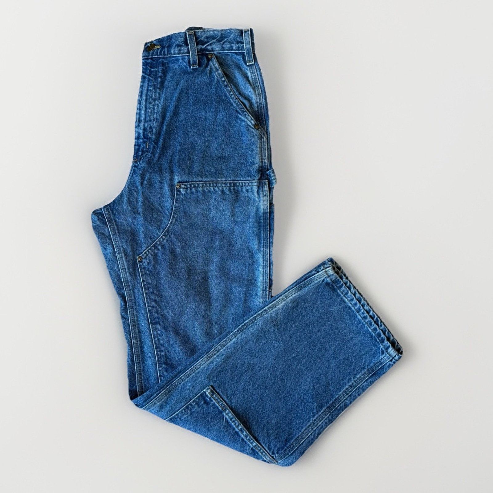 Carhartt Vintage Carhartt Double Knee Pants 31 Blue Denim Straight Size US 31 - 1 Thumbnail