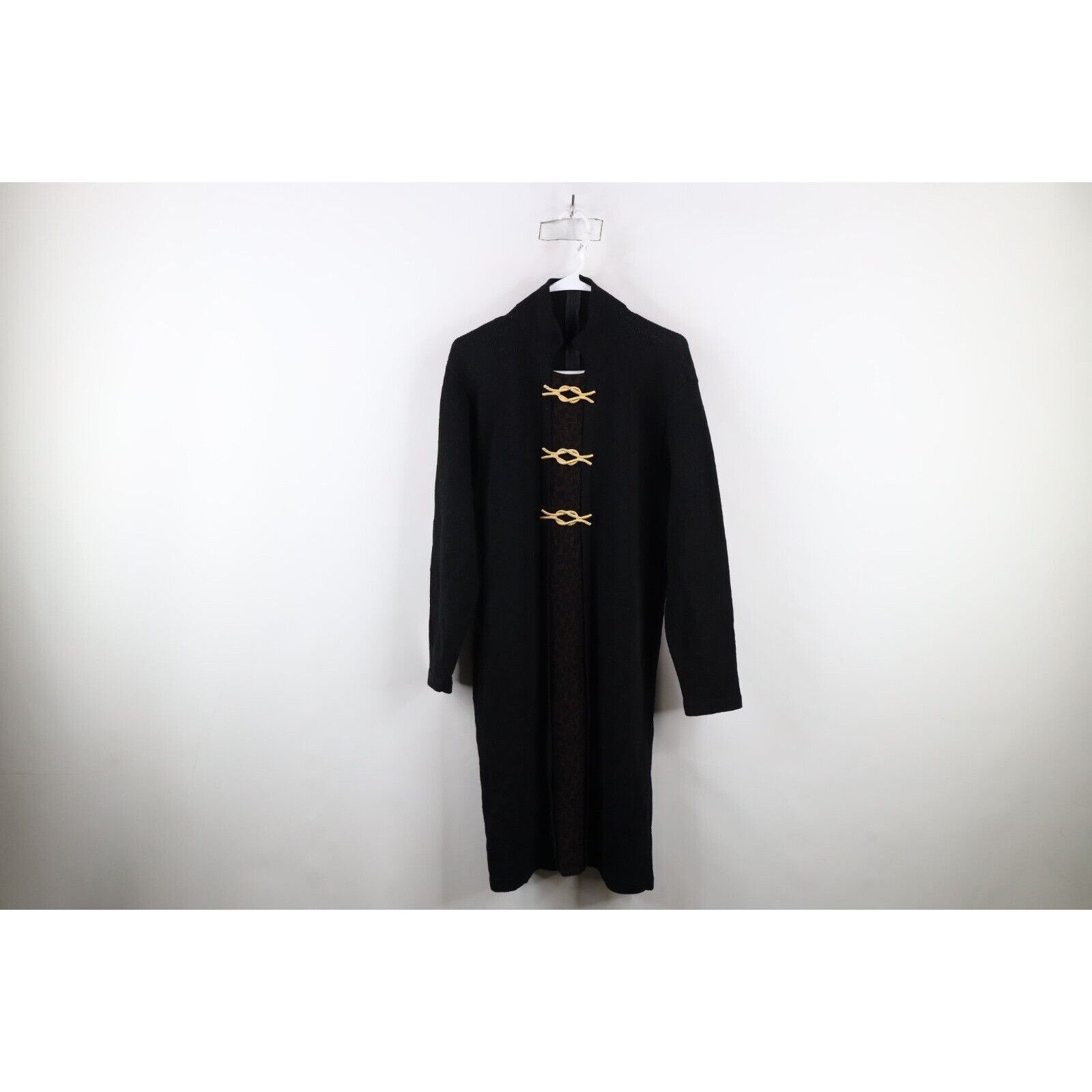 St. John × Vintage Vintage 90s St John Wool Blend Knit Clasp Leopard Dress Size M / US 6-8 / IT 42-44 - 1 Thumbnail
