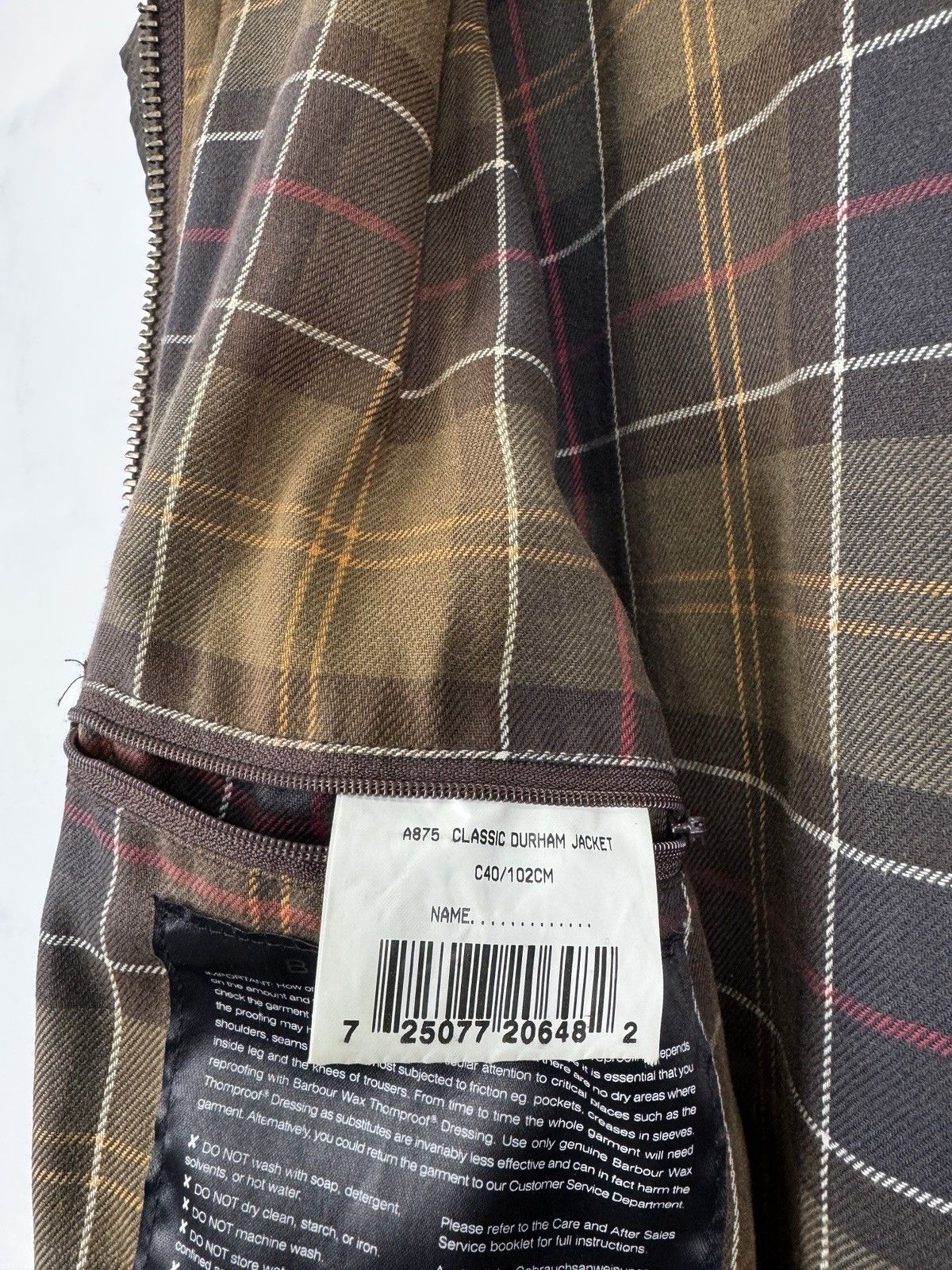 Barbour Barbour Vintage Classic Durham Wax Waxed Jacket Size C40 Size US L / EU 52-54 / 3 - 13 Thumbnail