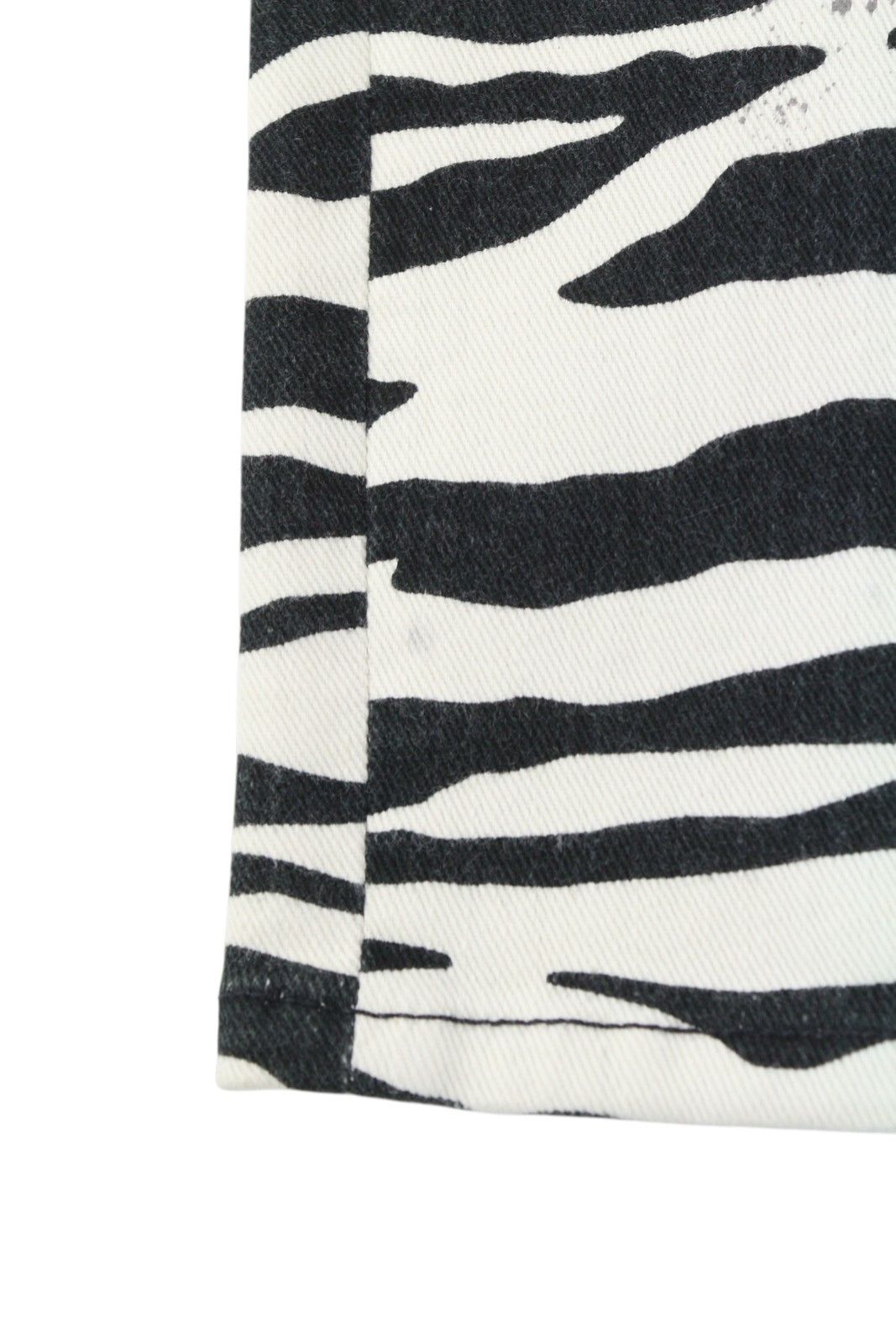 R13 ALISON SKINNY 27 Zebra Print Denim Zip Jeans 85833 Size 27" / US 4 / IT 40 - 7 Thumbnail