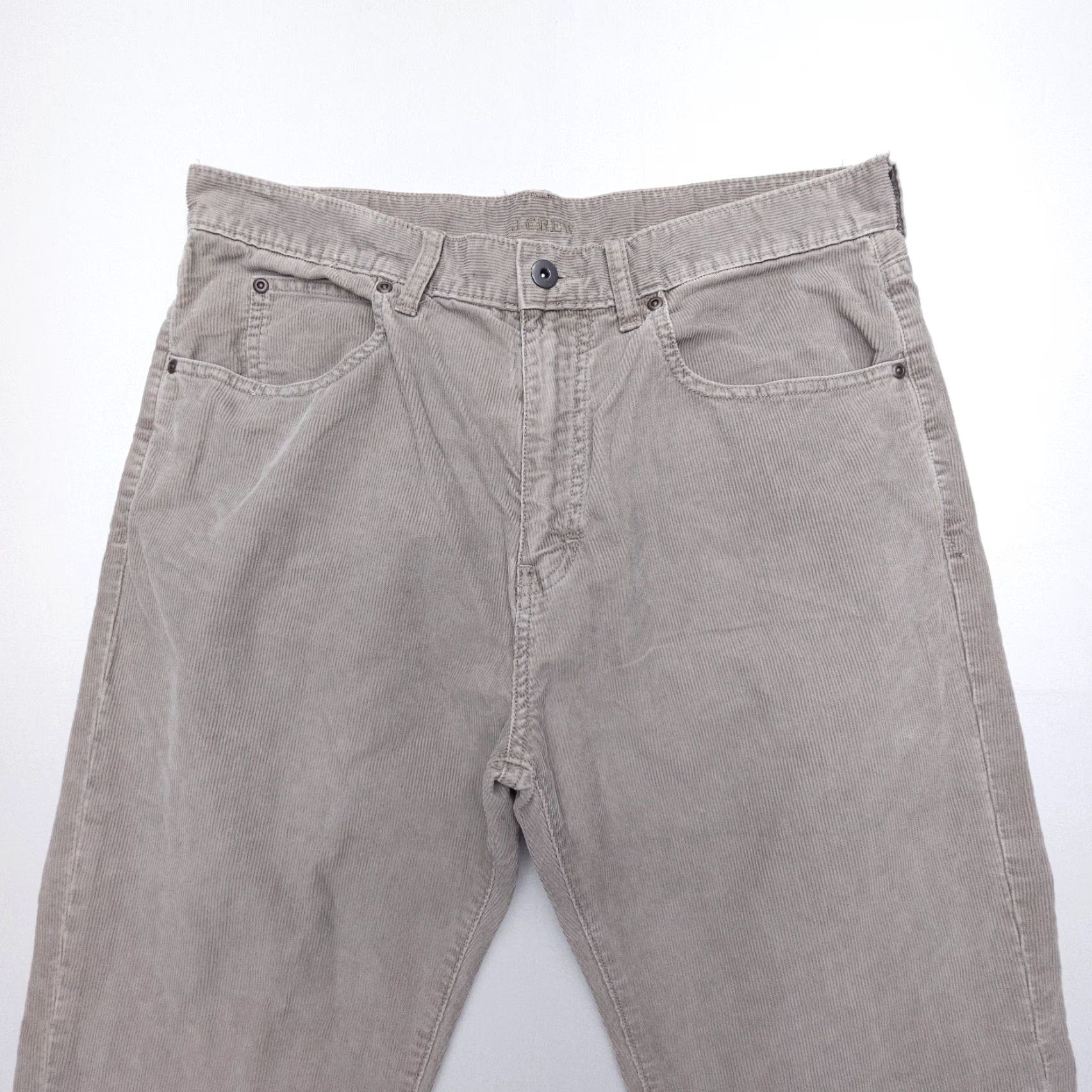 J.Crew J.CREW Jeans Corduroy Straight 34x30 Gray Mens 90s Vintage Cord Jeans / Pants Regular Rise Mid 5-Pocket Design Size US 34 / EU 50 - 5 Thumbnail