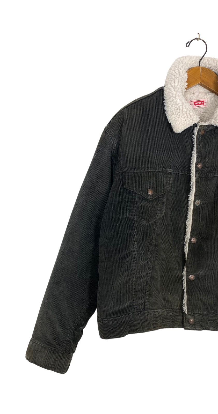 Levi's Rare‼️ Vintage Levi’s Corduroy Sherpa Jacket Made in Usa Size US S / EU 44-46 / 1 - 3 Thumbnail