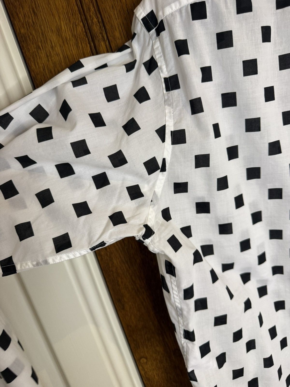 Saint Laurent Paris SS13 Saint Laurent square polka dot white shirt Hedi Slimane Size US M / EU 48-50 / 2 - 19 Thumbnail